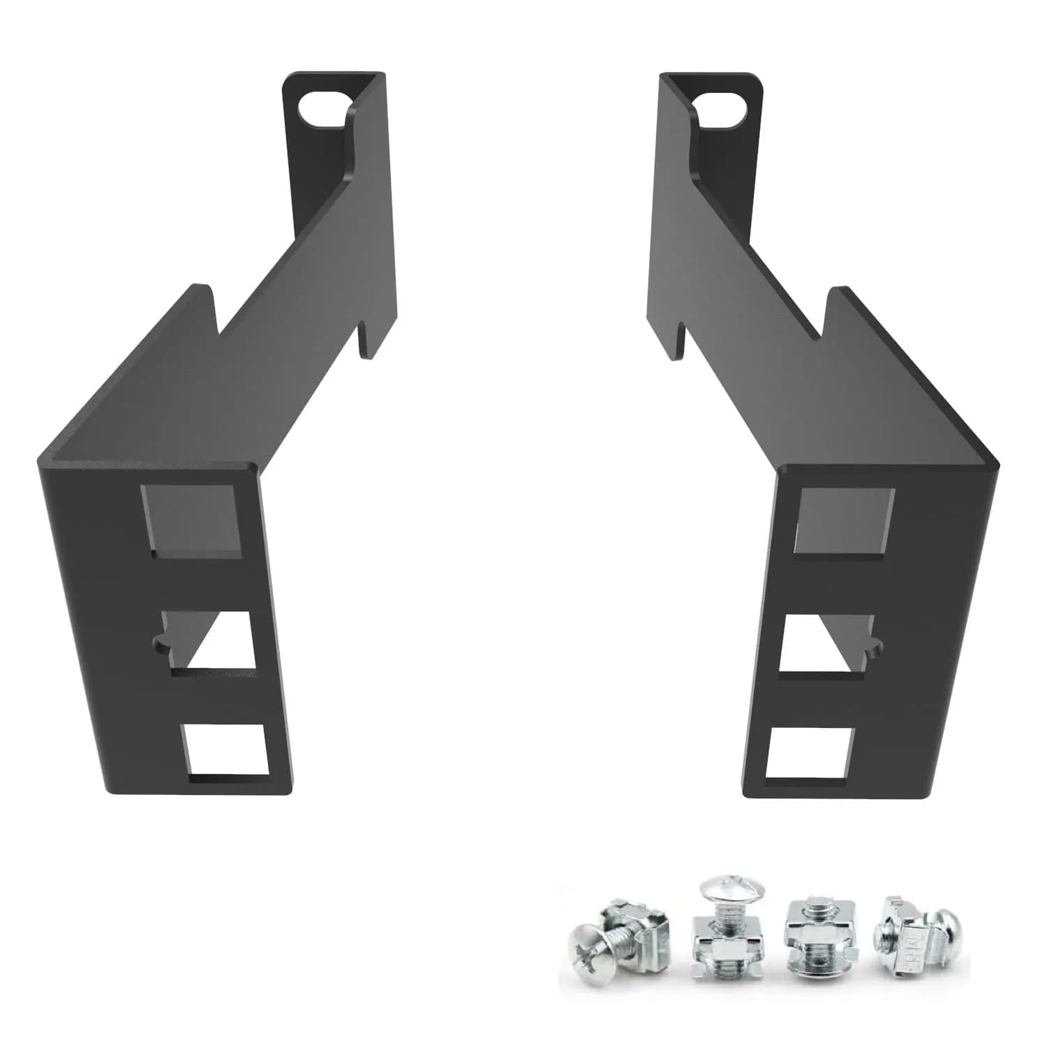 JINGCHENGMEI 1U Server Rack Depth Extender 4-Inch | Steel Support for Network Cabinets