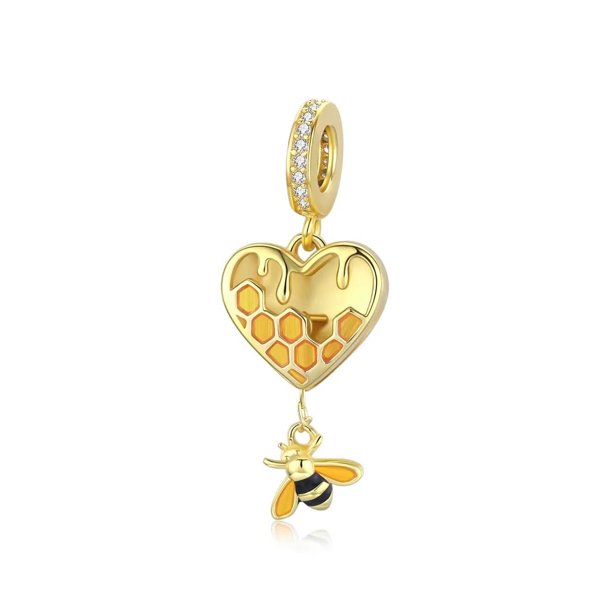 MEETCCY Butterfly Charm 21x12mm | Genuine 925 Sterling Silver Crystal Animal Charm for Bracelets & Necklaces - main product image
