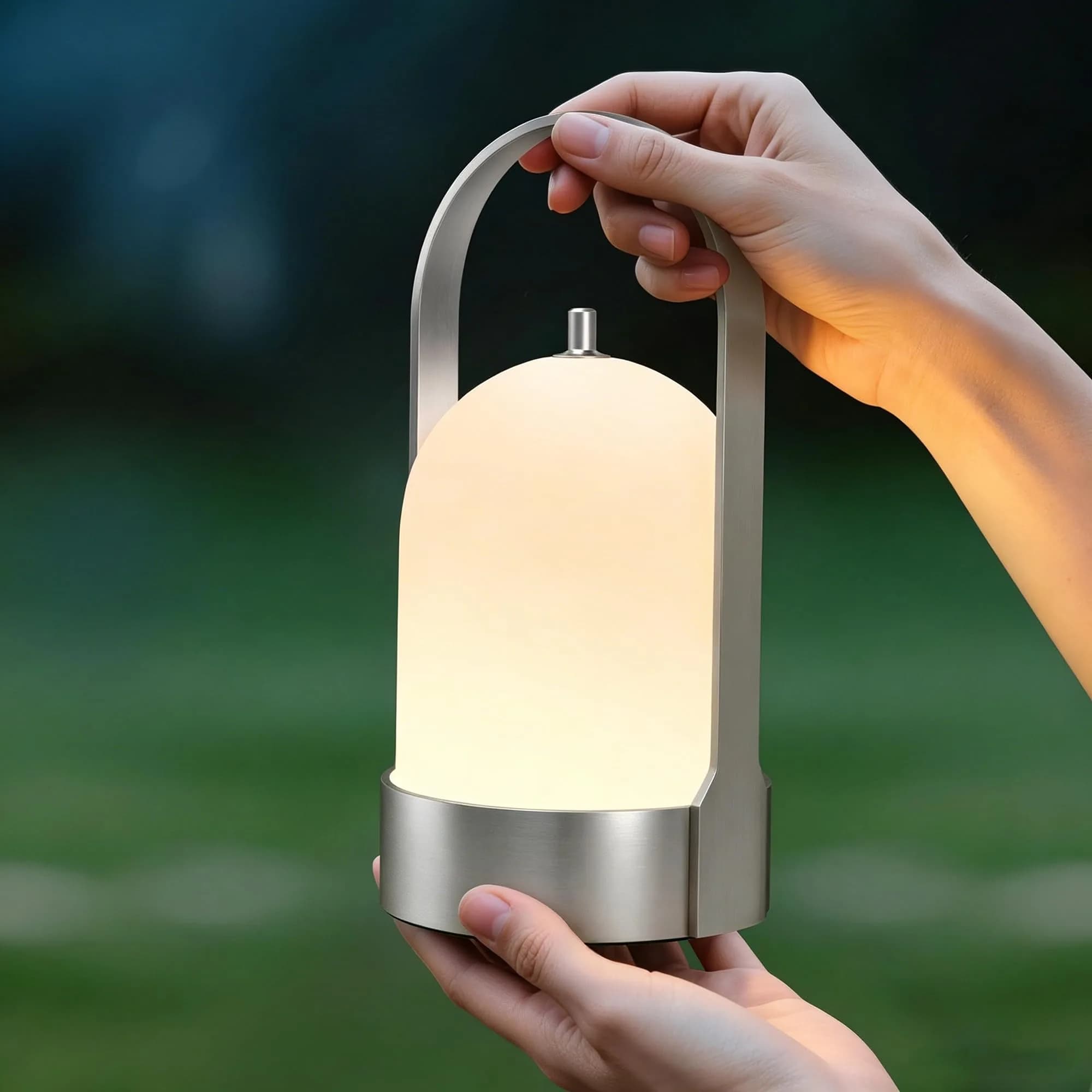 Tubicen Portable Table Lamp Rechargeable Outdoor Lantern with Handle | Waterproof, Dimmable, 4000mAh Battery