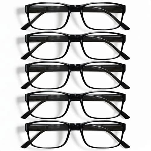 Gaoye Blue Light Blocking Reading Glasses 1.75 Strength | 5-Pack Aviator Style with Spring Hinges - main product image