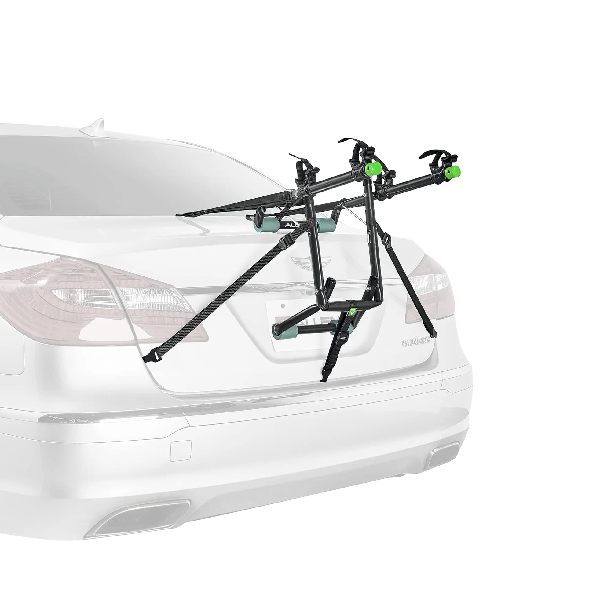 Allen Sports Deluxe 2-Bike Trunk Mount Rack, Model ZN102, Black | Universal Fit for Sedans, SUVs - main product image