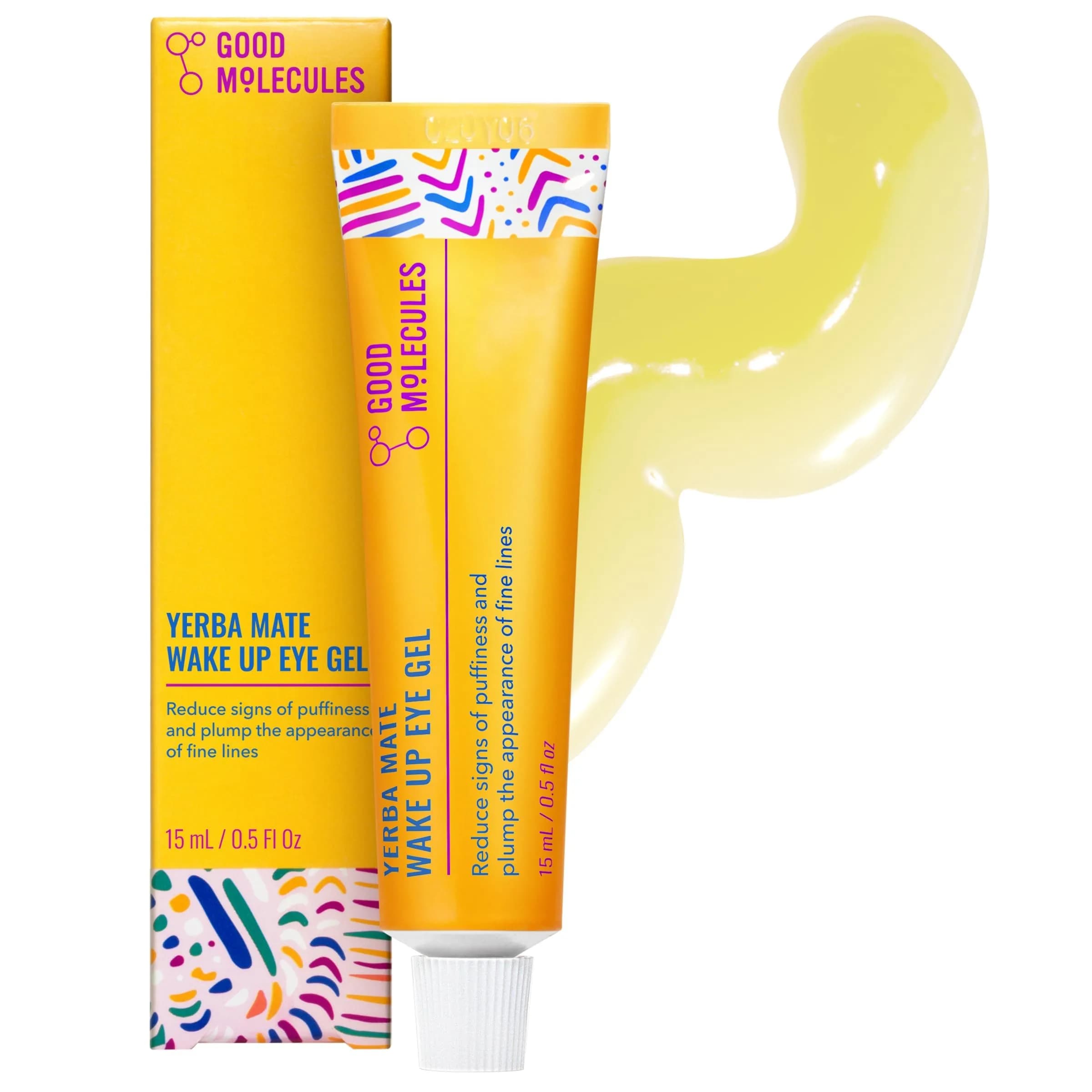 Good Molecules Yerba Mate Wake Up Eye Gel 15 ml (0.5 Fl Oz) | Caffeine Under Eye Cream for Puffiness & Fine Lines - main product image