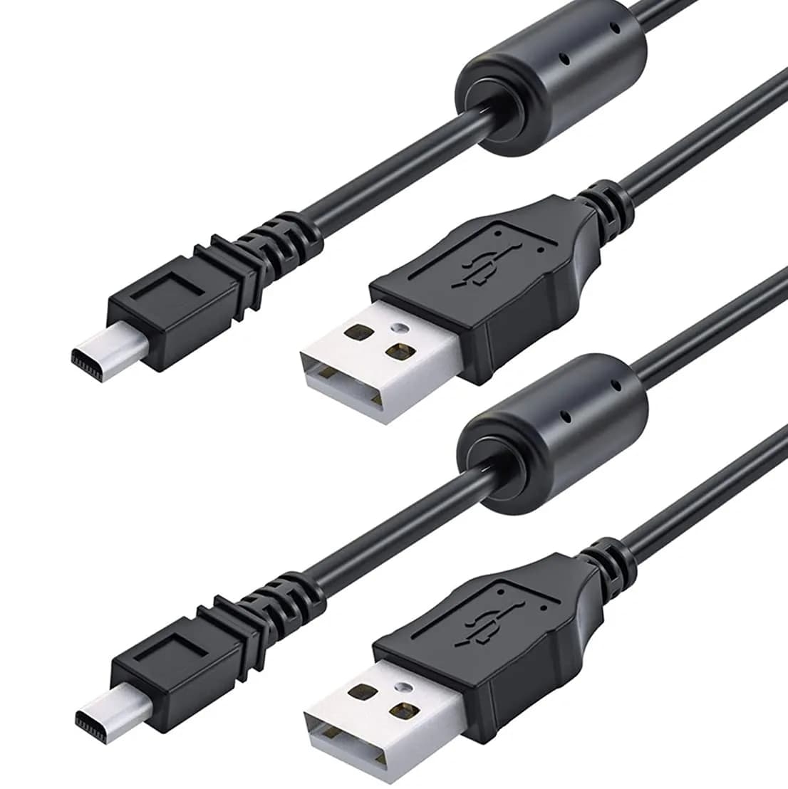 Ancable UC-E6 USB Cable 2-Pack for Nikon Camera, 3FT | Durable, Fast Charge & Data Sync
