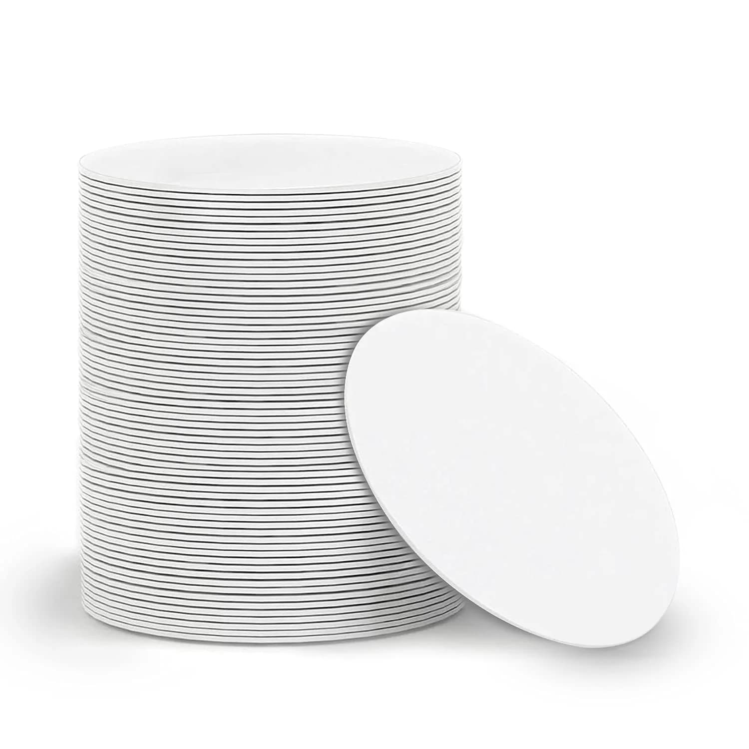 sanpopo NFC Cards NTAG215 Chip 50pcs Round 25mm | Compatible with TagMo & NFC Devices - main product image