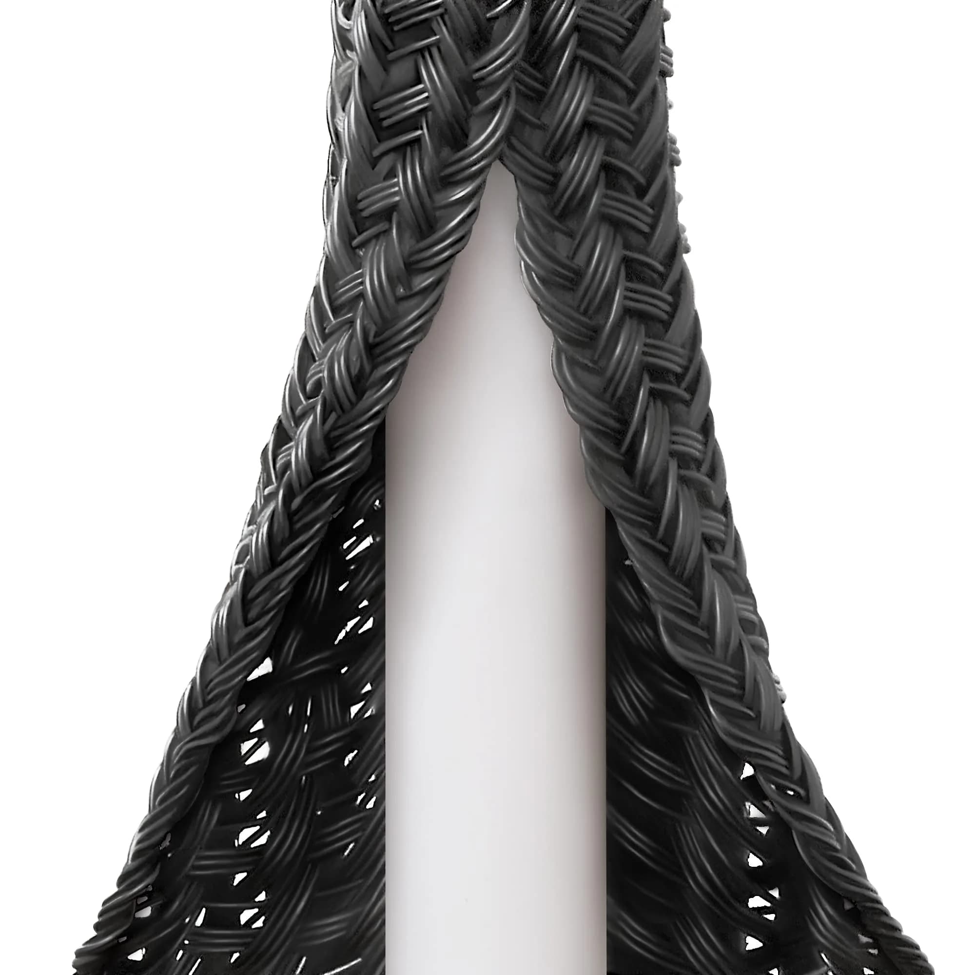 ZhiYo Braided Cable Sleeve 6.35mm (1/4 inch) x 20ft Black | Organizes & Protects Wires - main product image