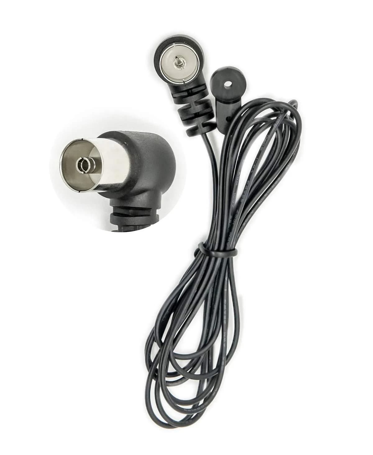POBADY FM Radio Antenna Dipole Antenna 75 Ohm Black T Type Indoor Antenna | Stable FM Signal for Home & Car - main product image