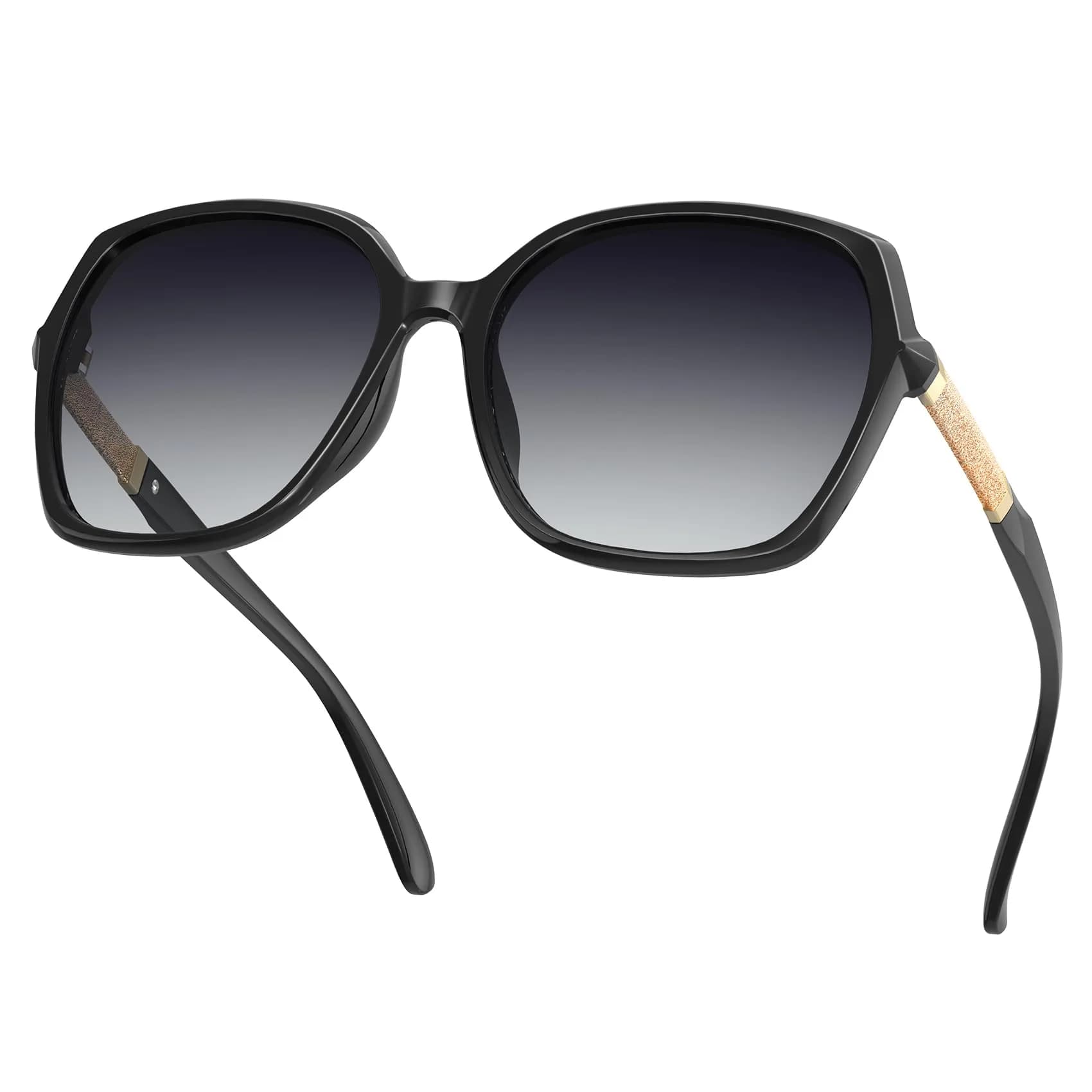KALIYADI Polarized Sunglasses Womens Oversized Square UV400 Protection 58mm