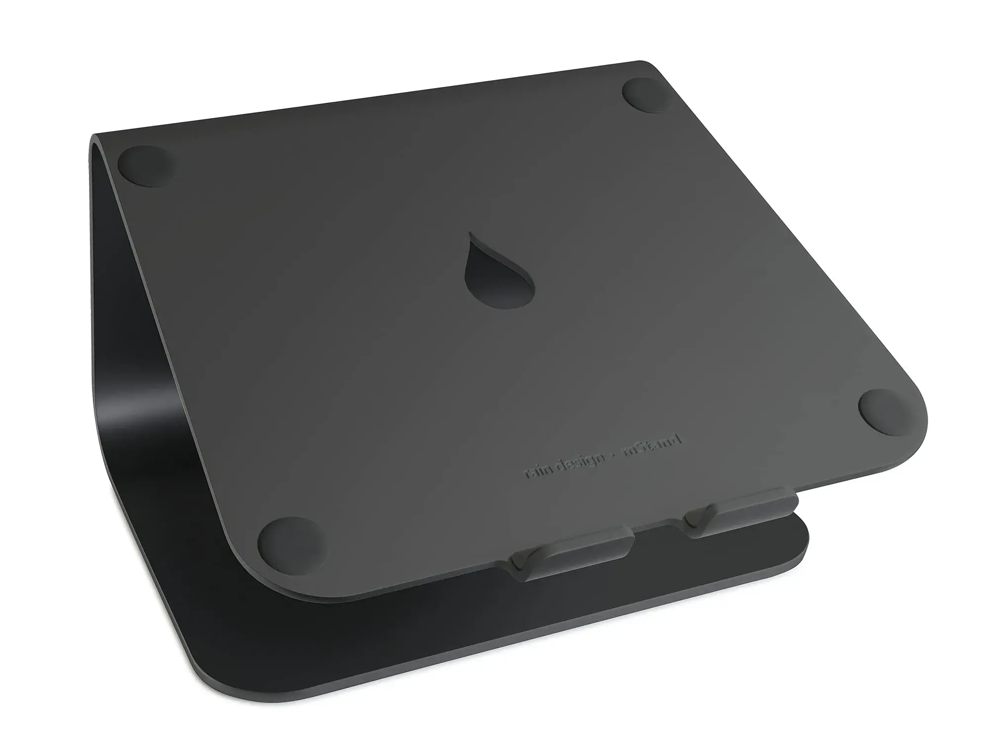 Rain Design mStand Laptop Stand (Black, mStand) | Elevates Laptop Screen 5.9 Inches for Better Posture