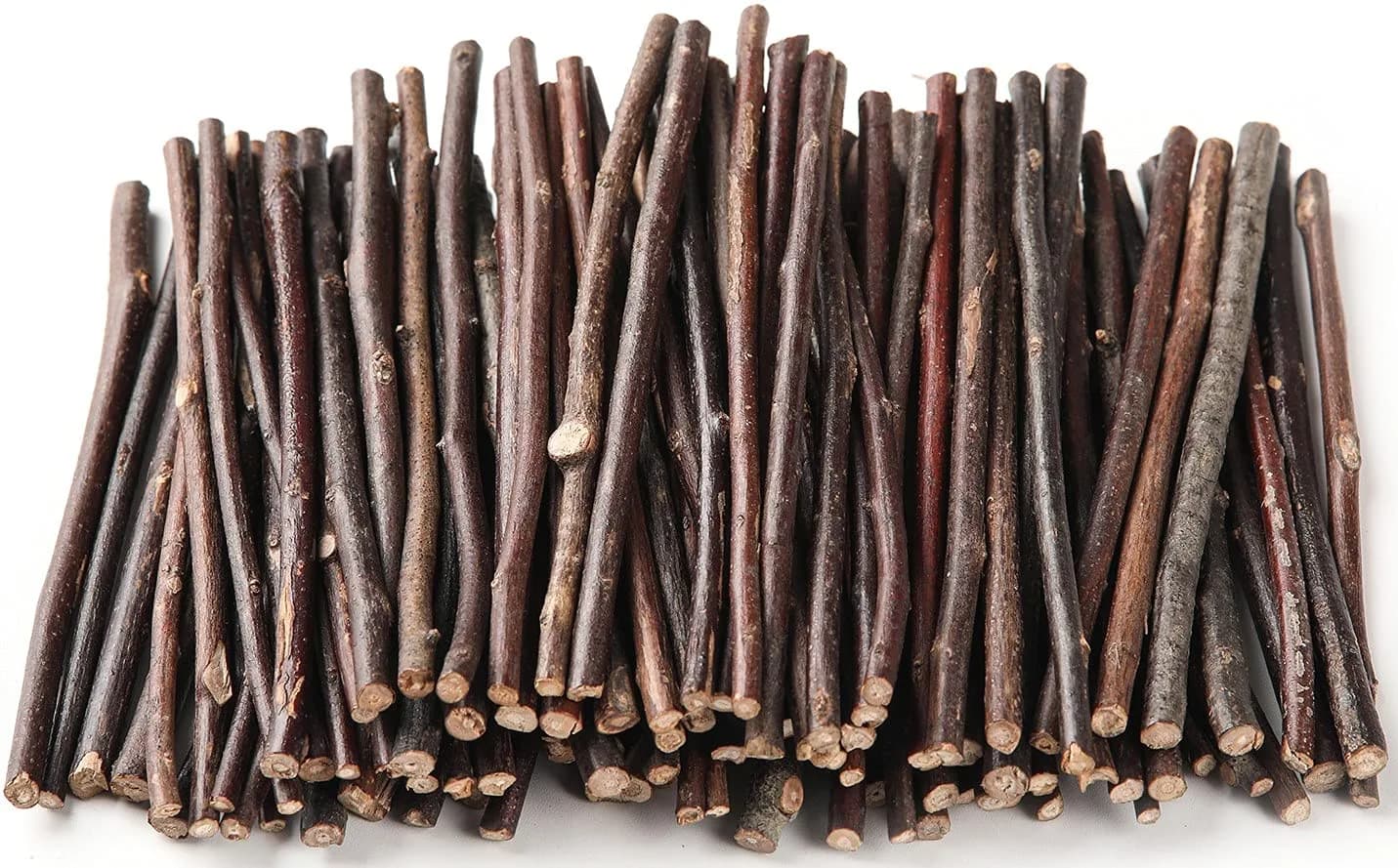 YPZAKA Natural Birch Wood Log Sticks for Crafts, 10 cm (4 Inch) — 150-Piece Pack - main product image