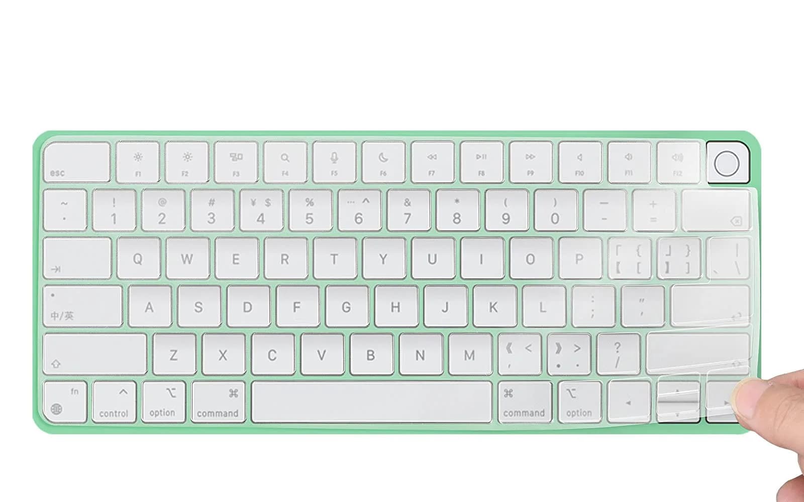 CASEDAO Transparent TPU Keyboard Cover Skin for 2024 2023 2021 iMac 24-inch Magic Keyboard US Layout (1-Pack) - main product image