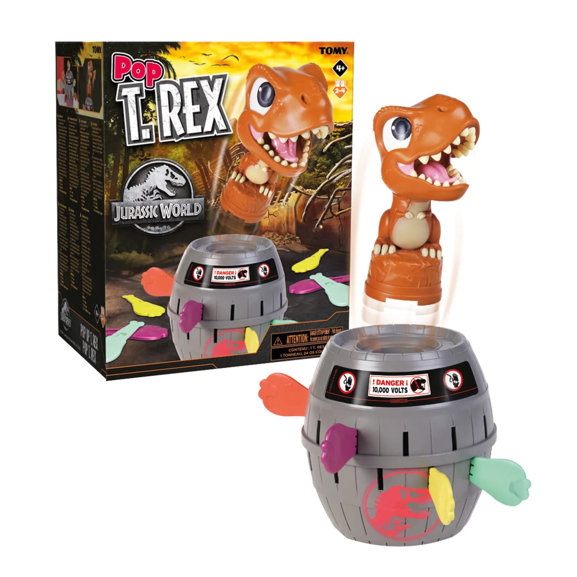TOMY Pop Up T-Rex Board Game - Dinosaur Action Game - 24 Bones | Ages 4+ Years - main product image