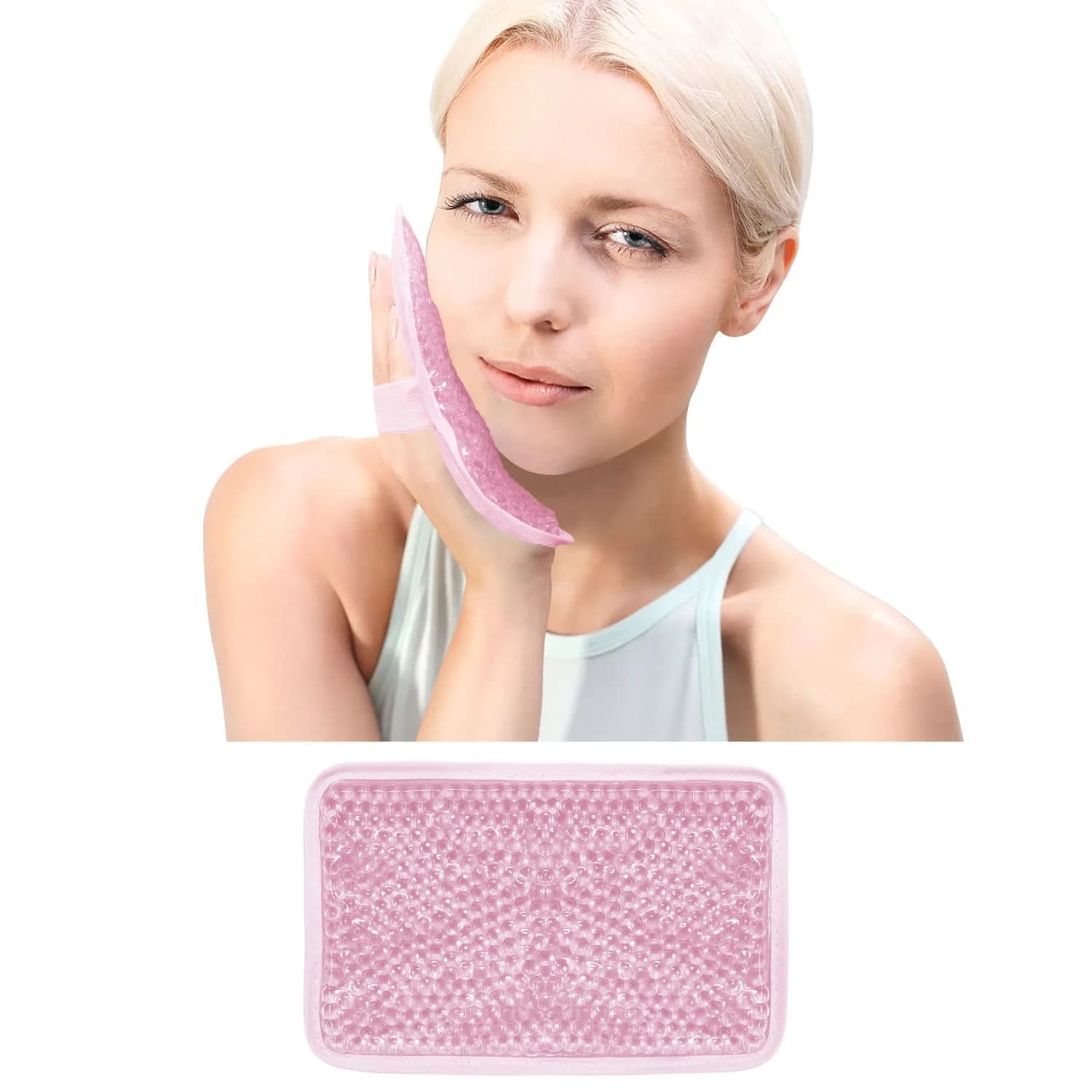 ZNÖCUETÖD Gel Ice Pack for Injuries 1 Pack Reusable Hot Cold Pack | Fast Pain Relief with Strap