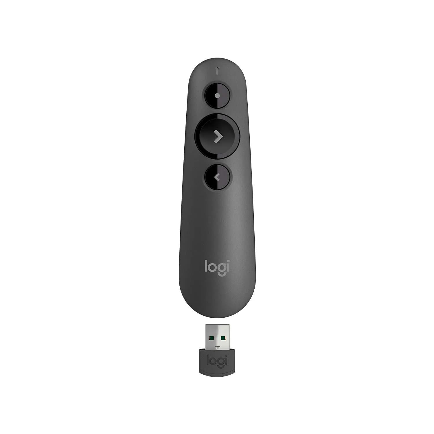 Logitech Wireless Presenter R500s with Laser Pointer & USB Receiver (12.4cm x 3.6cm x 2.5cm) - main product image
