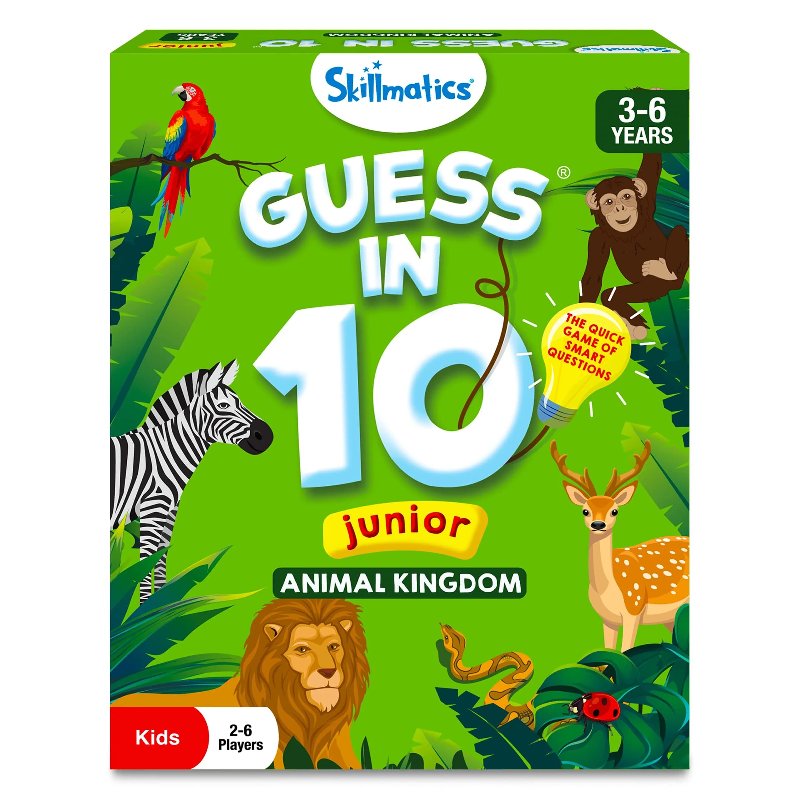 Skillmatics Guess in 10 Animal Kingdom Card Game for Kids Ages 3-6 | Educational Travel Game - main product image