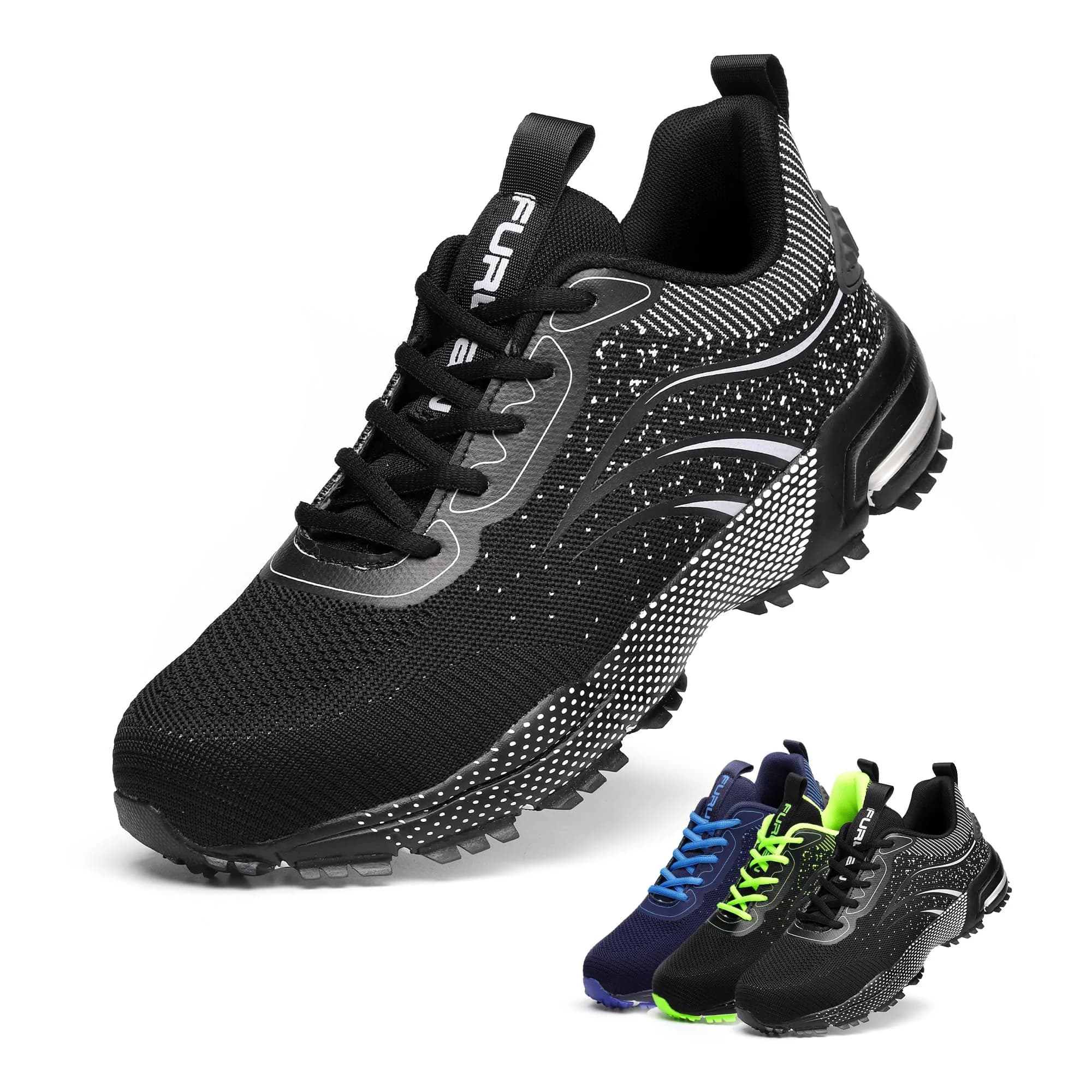 Furuian Steel Toe Shoes for Men & Women 7 Women/5.5 Men | Comfortable Puncture-Resistant Safety Shoes