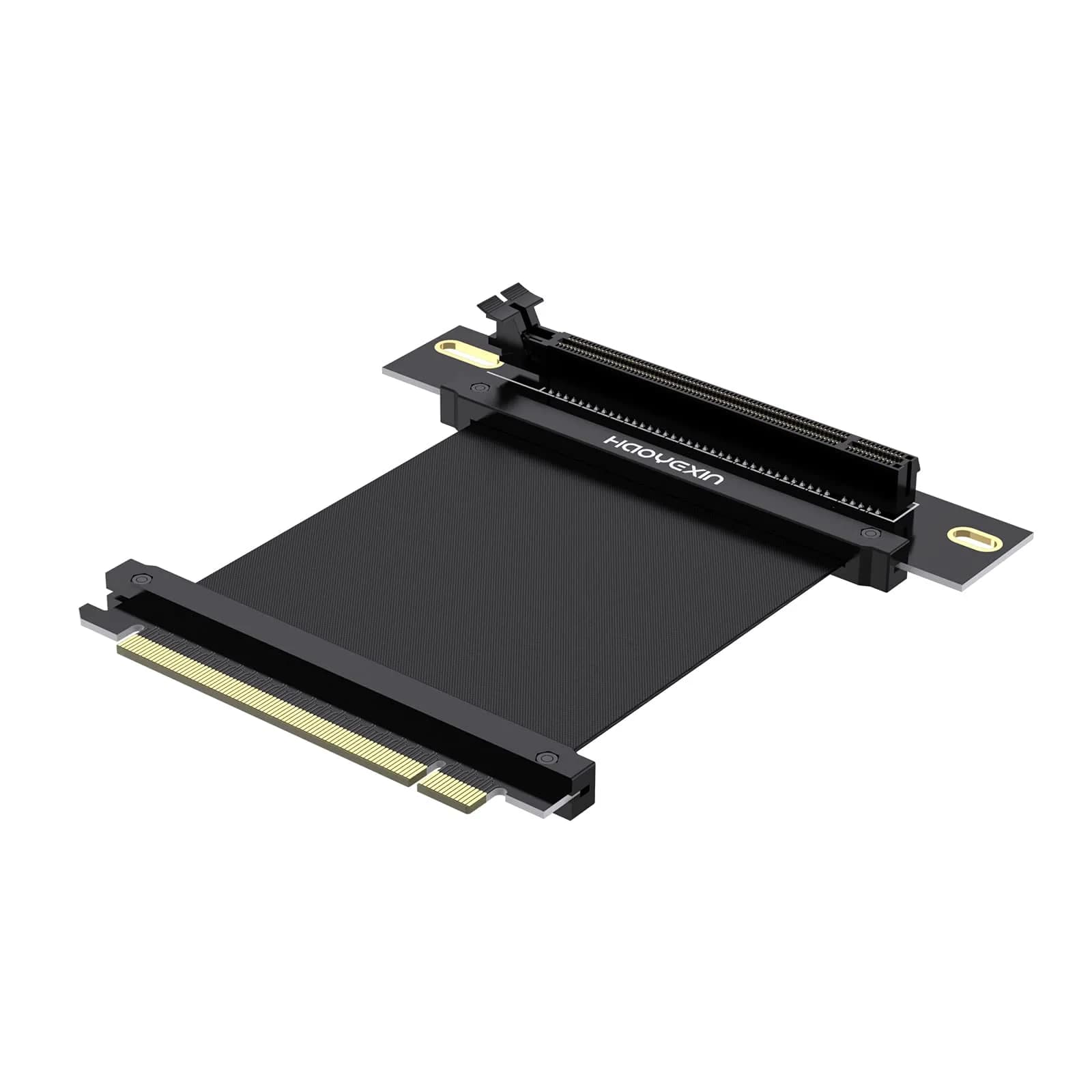 HAOYEXIN PCIE 3.0 X16 Extension Cable 15cm (5.9 inches) | Right Angle Connector for Vertical Installation - main product image