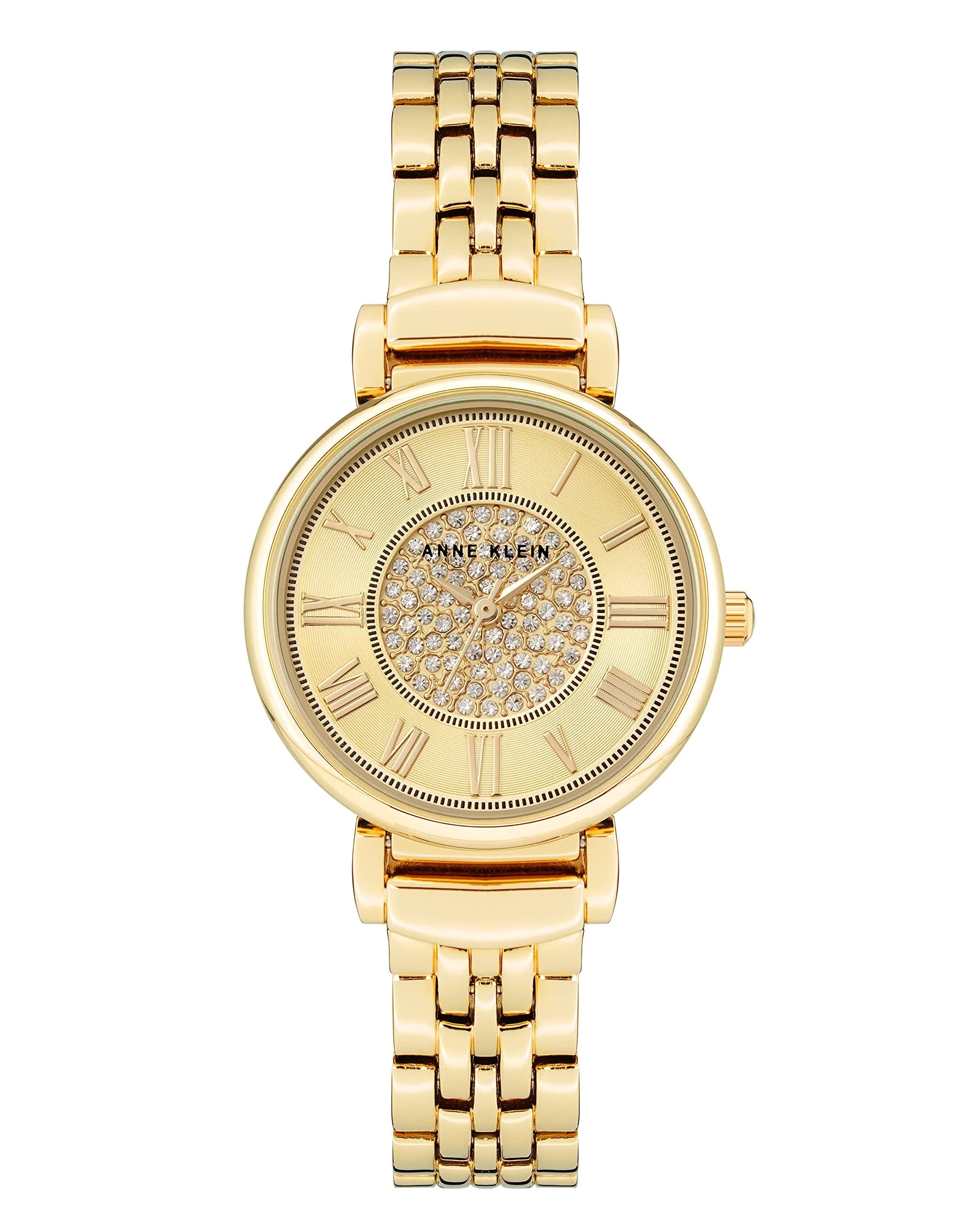 Anne Klein Women's Crystal Accented Bracelet Watch 30mm (1.18in) | Japanese Quartz Movement - main product image