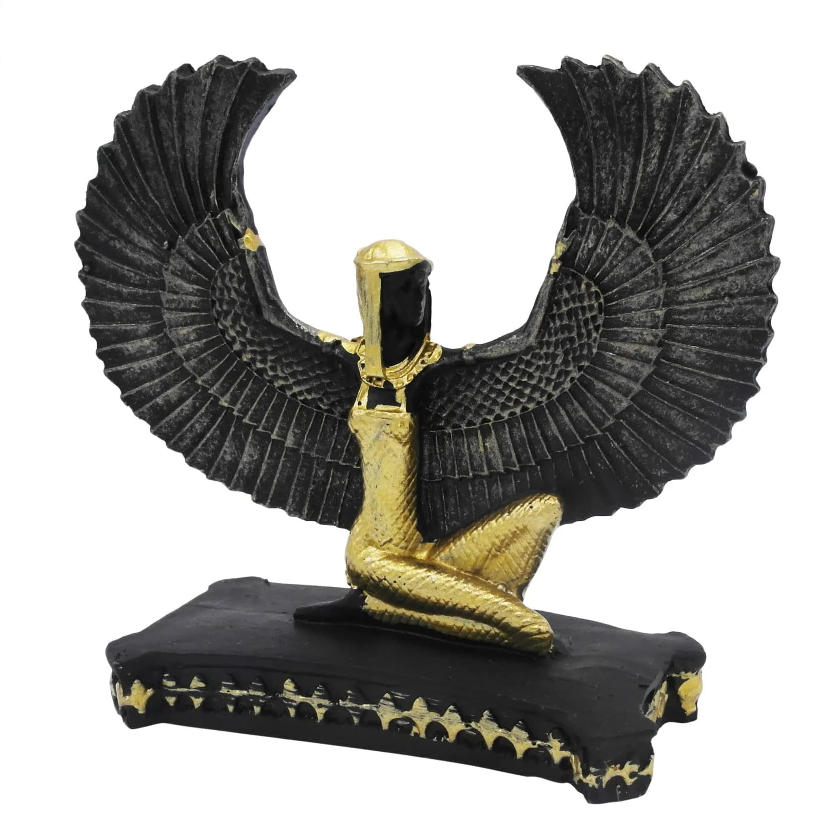 Kocris Casa Ancient Egypt Goddess Aquarium Ornament 10.4cm (4.1") | Resin Fish Tank Decor for Betta & Reptiles - main product image