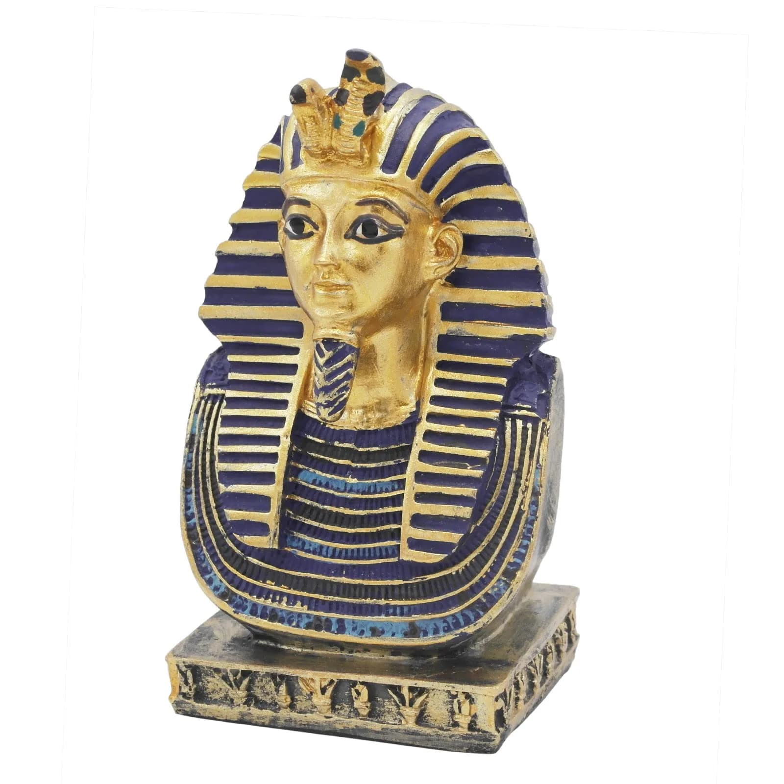 Kocris Casa Egyptian Pharaoh Fish Tank Decoration 10.5cm (4.1") | Ancient Egypt Reptile Terrarium Ornament - main product image