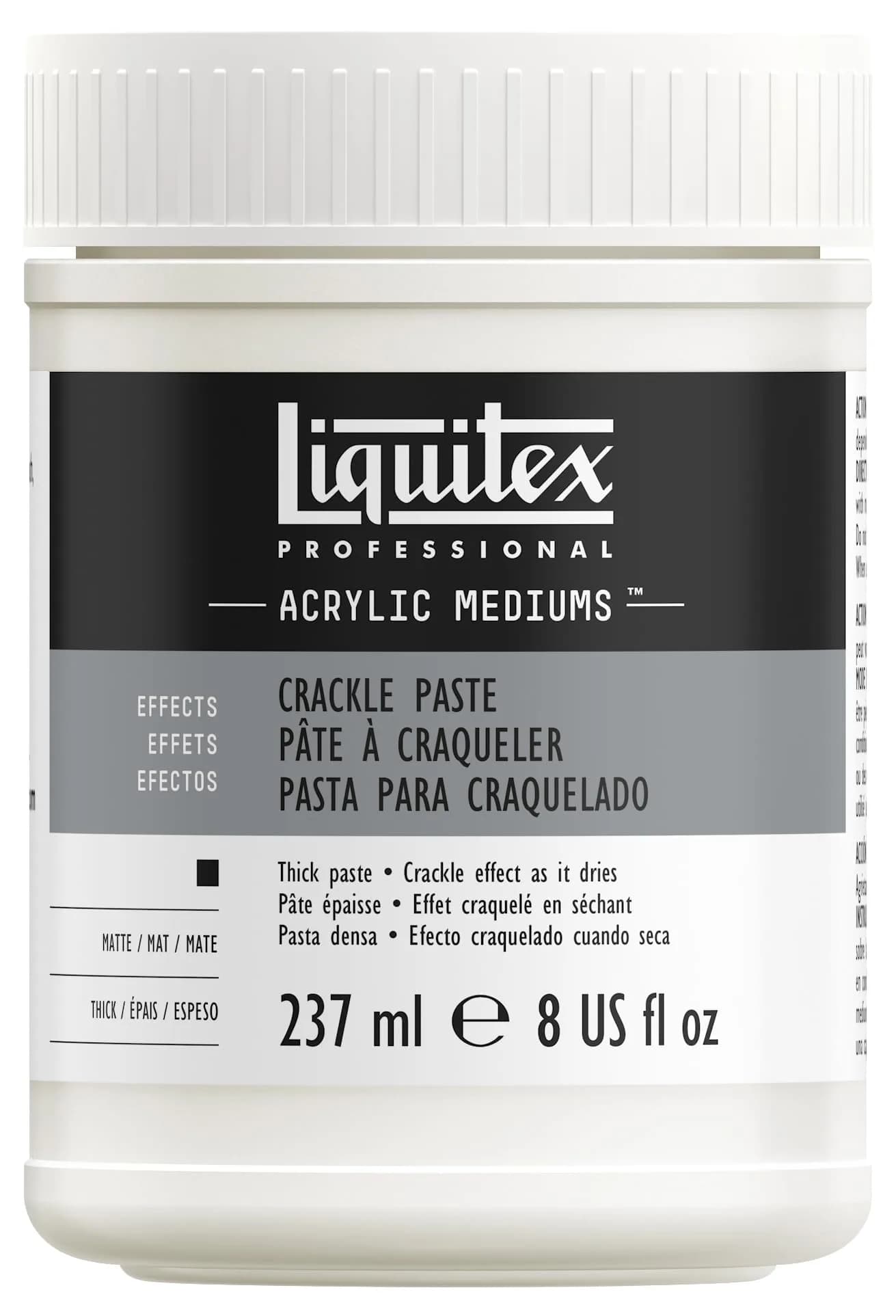 Liquitex Professional Effects Crackle Paste 237ml (8-oz) | Creates Crackled Texture - main product image