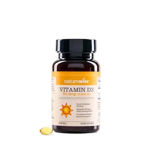 NatureWise Vitamin D3 2000iu (50 mcg) 30 Count Mini Softgels | Immune Support, Bone Health - main product image
