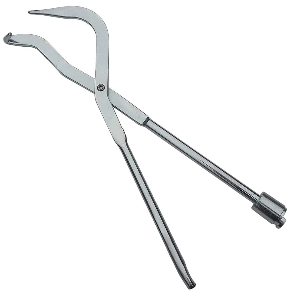 ESreake Brake Spring Pliers - Drum Brake Shoe Return Spring Installer & Remover, 12in (30.5cm), Chrome Steel