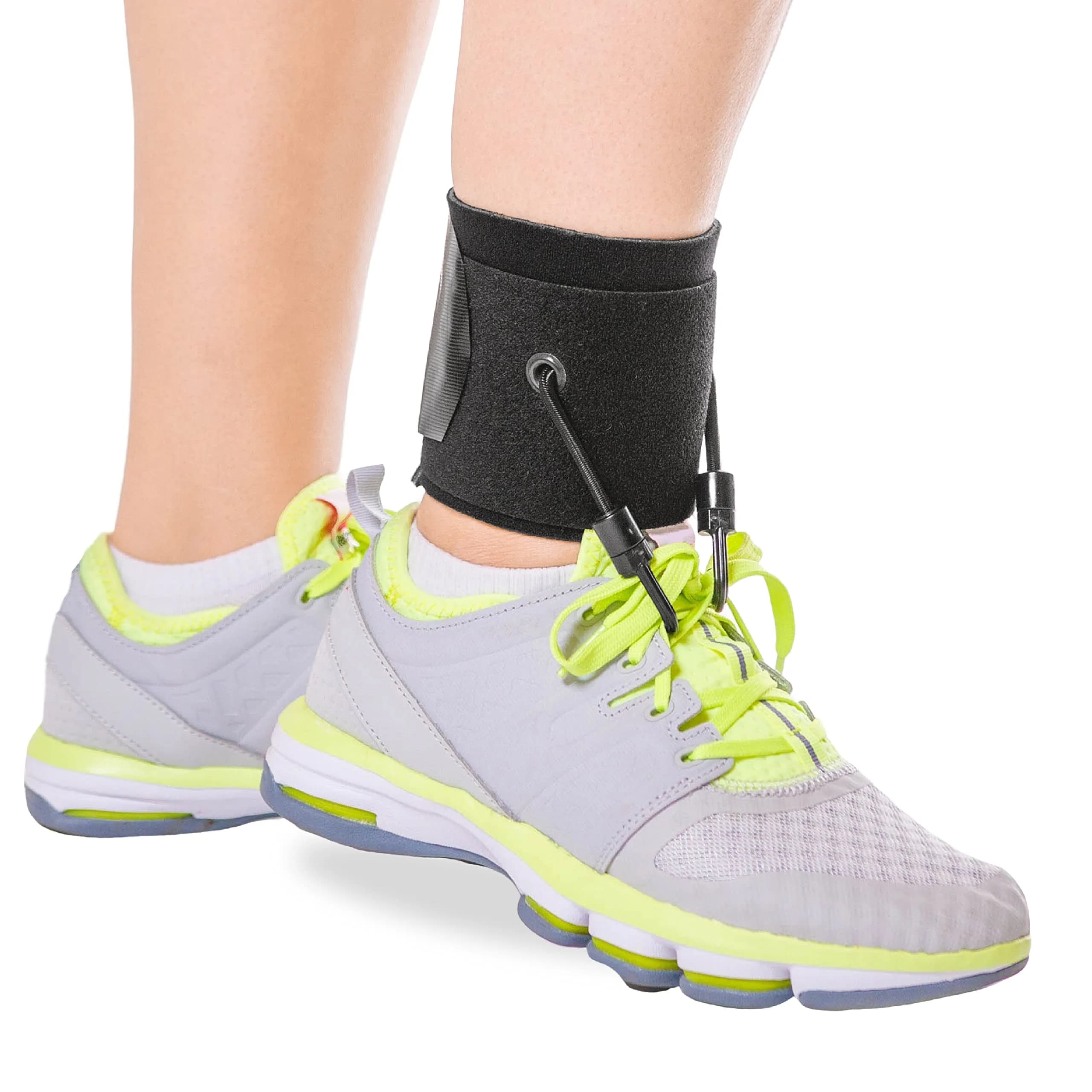 BraceAbility AFO Foot Drop Brace - Adjustable Soft Ankle Foot Orthosis for Men & Women, Walking with Shoes, Toe Lifter Support, Dorsiflexion Assist, Fits Left/Right (S/M) - main product image