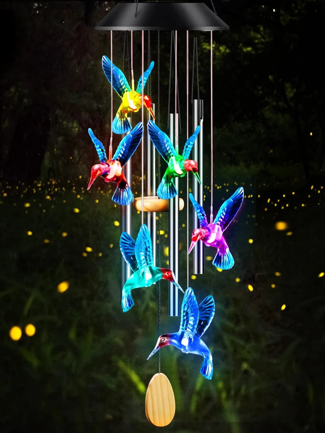 DesGully Wind Chimes 25 Inch Deep Tone Aluminum Tubes Garden Decor Gift - main product image