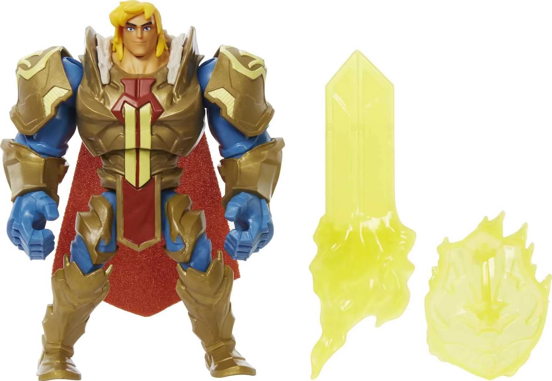Masters of the Universe He-Man Action Figure in Grayskull Armor with Power Attack Move & 2 Accessories | 13.9 cm (5.5 in) Tall - main product image