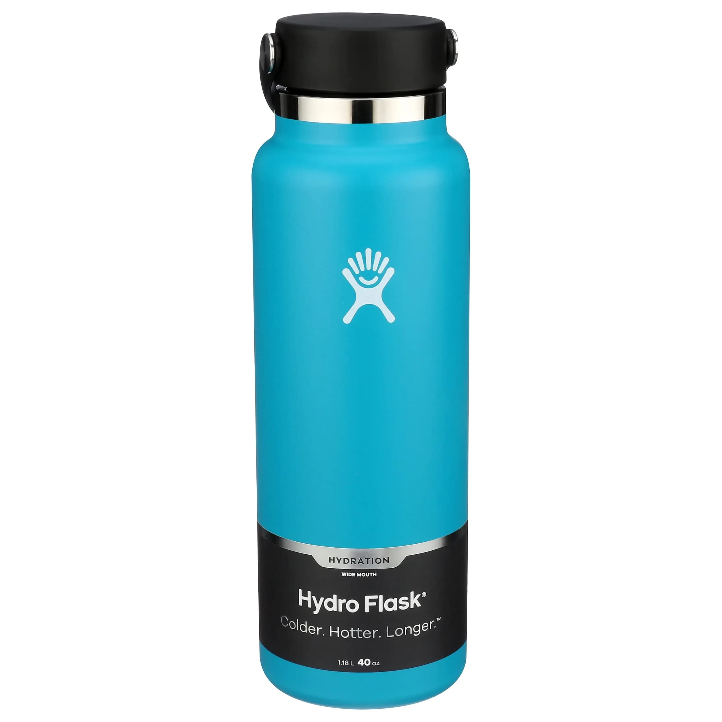Hydro Flask Wide Mouth Bottle with Flex Cap 40 oz (1183ml / 1.26lb) | Keeps Cold 24 Hrs, Hot 12 Hrs - main product image