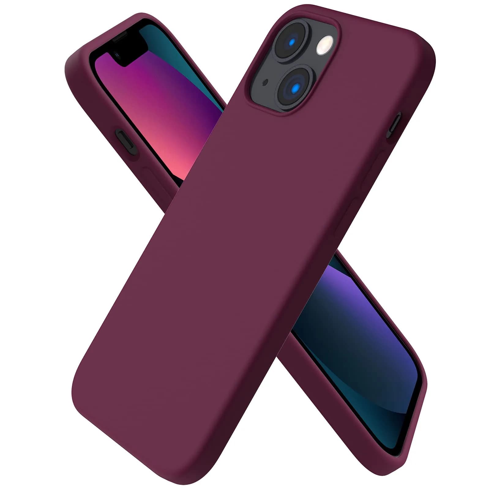 ORNARTO Liquid Silicone Case for iPhone 13 Mini (5.4 inches) | Shock-Absorbent, Smooth Touch, Microfiber Lining