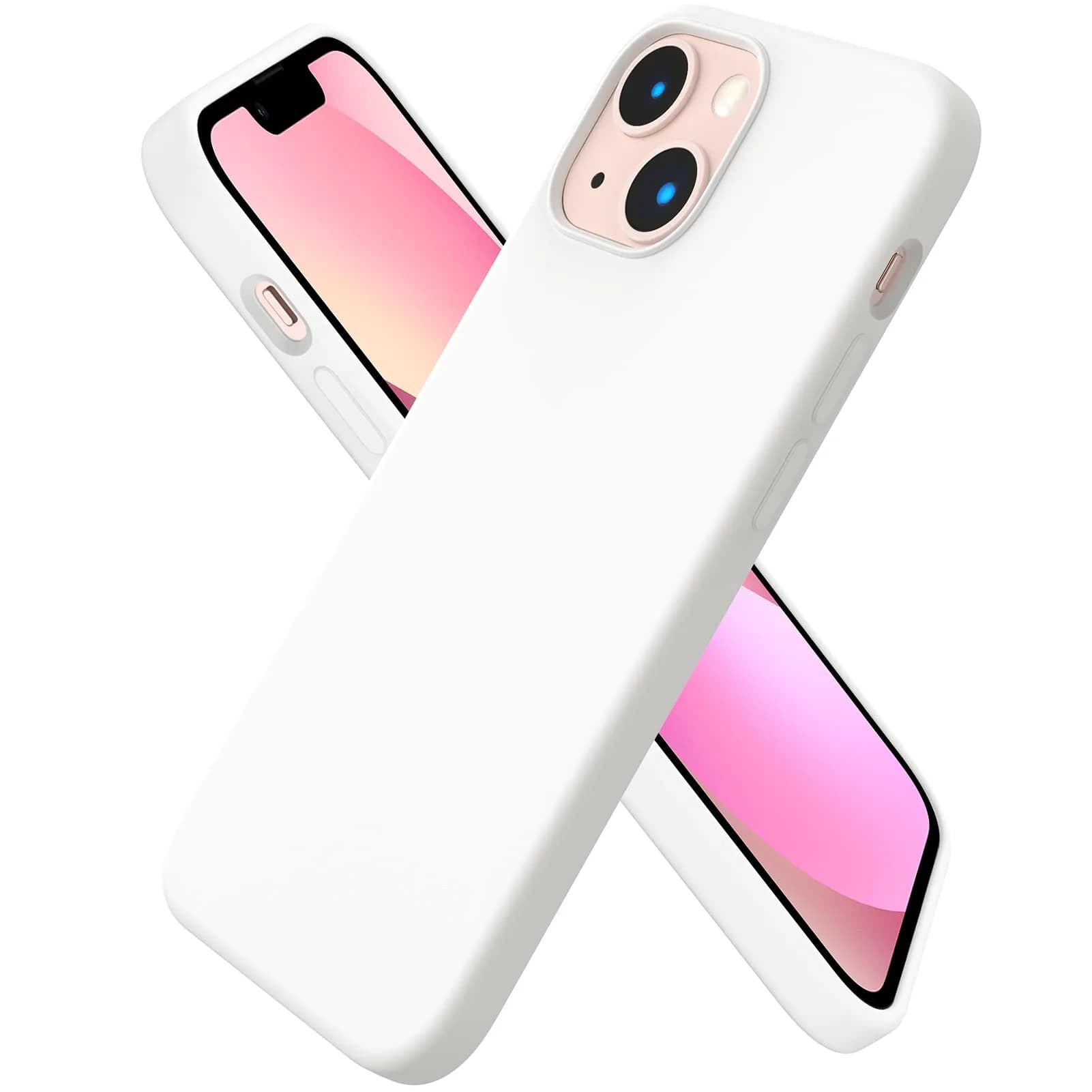 ORNARTO Liquid Silicone Case for iPhone 13 Mini (5.4 inches) | SGS Drop-Tested, Microfiber Lining - main product image