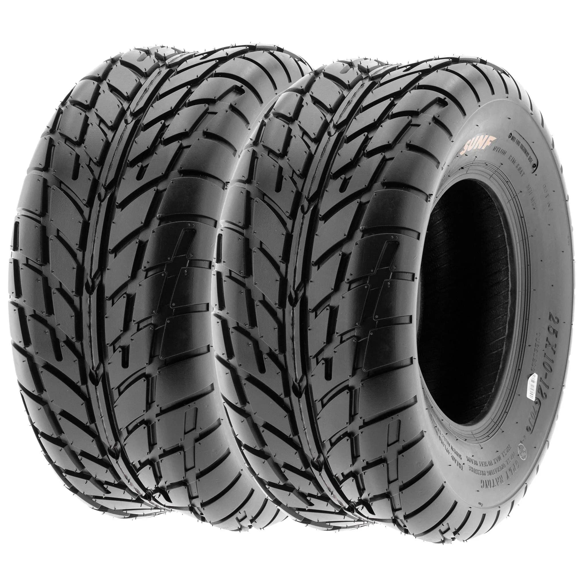 SUNF A021 TT Sport ATV UTV Dirt & Flat Track Tires 25x10-11 | 6 PR Tubeless for Paved & Hard Terrain - main product image