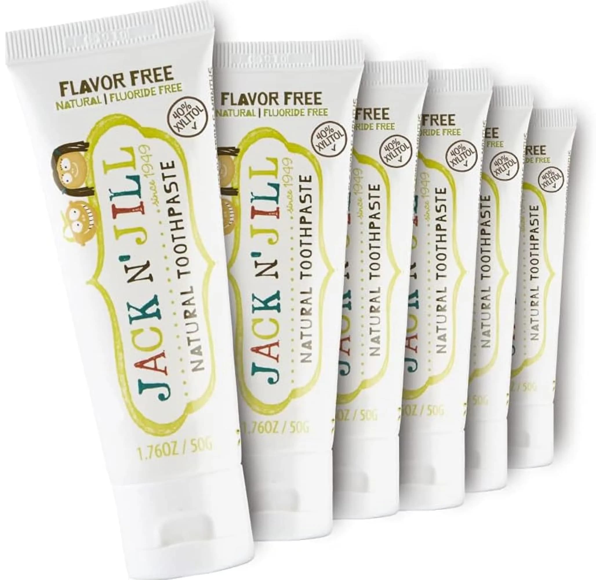 JACK N' JILL Kids Toothpaste, Fluoride Free, Flavor Free | Gentle, Natural Oral Care for Babies & Toddlers