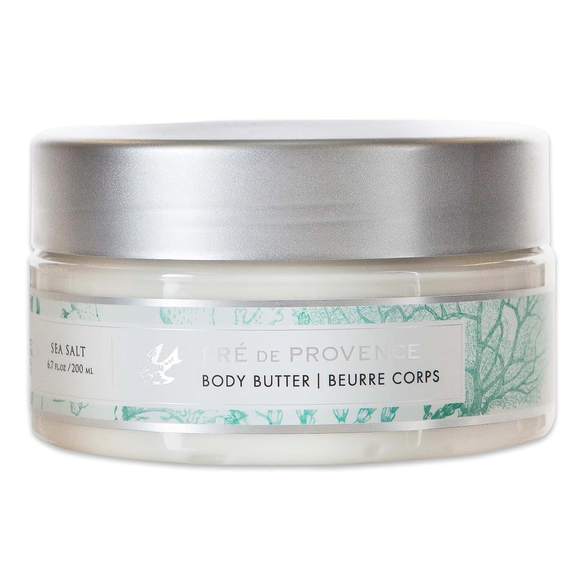 Pre de Provence Shea Butter Body Butter Sea Salt 195.6 ml (6.7 Fl Oz) | French Artisanal Skincare