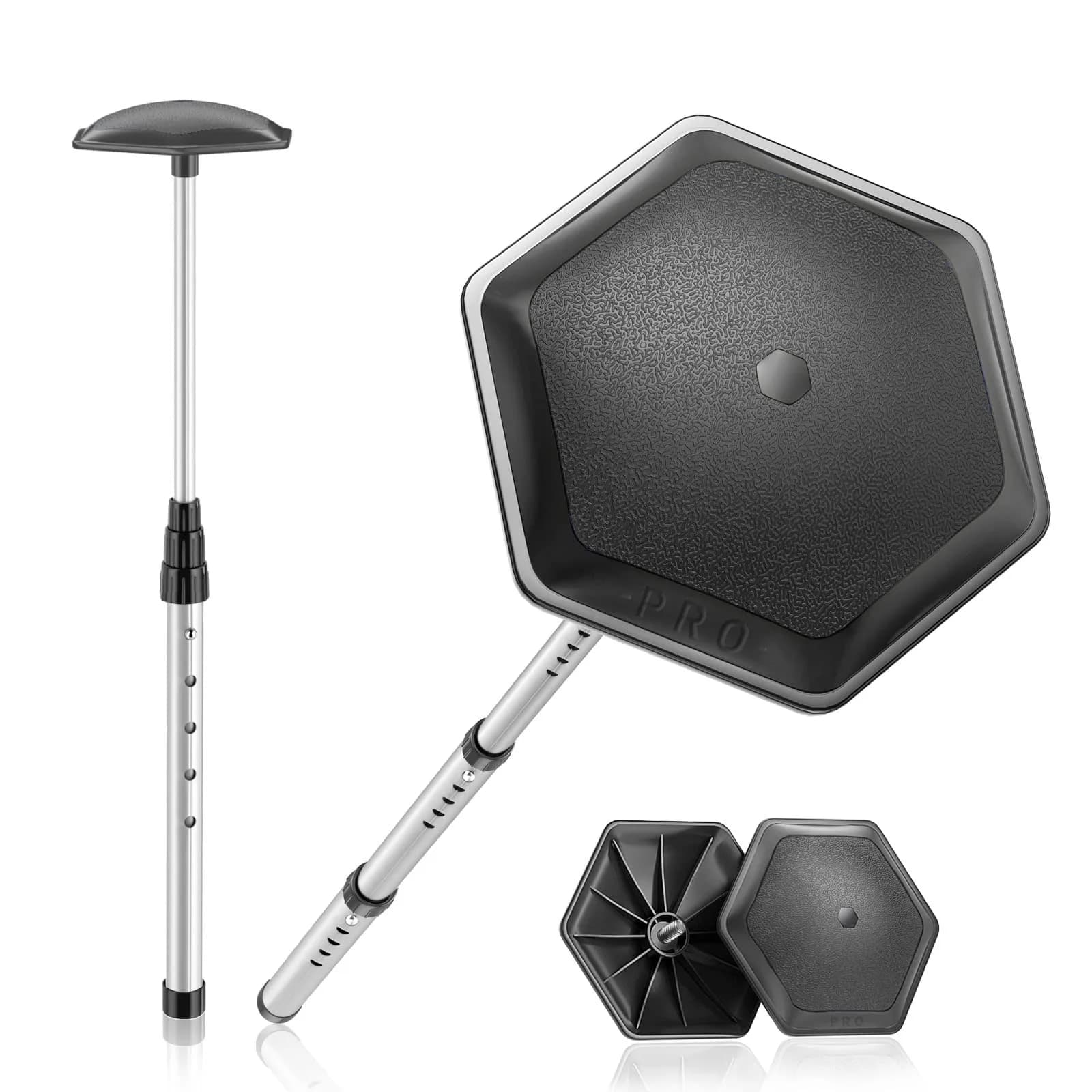 ToVii Golf Travel Bag Support Pole, Telescopic Aluminum Alloy, Impact-Resistant, Black | Adjustable & Lightweight