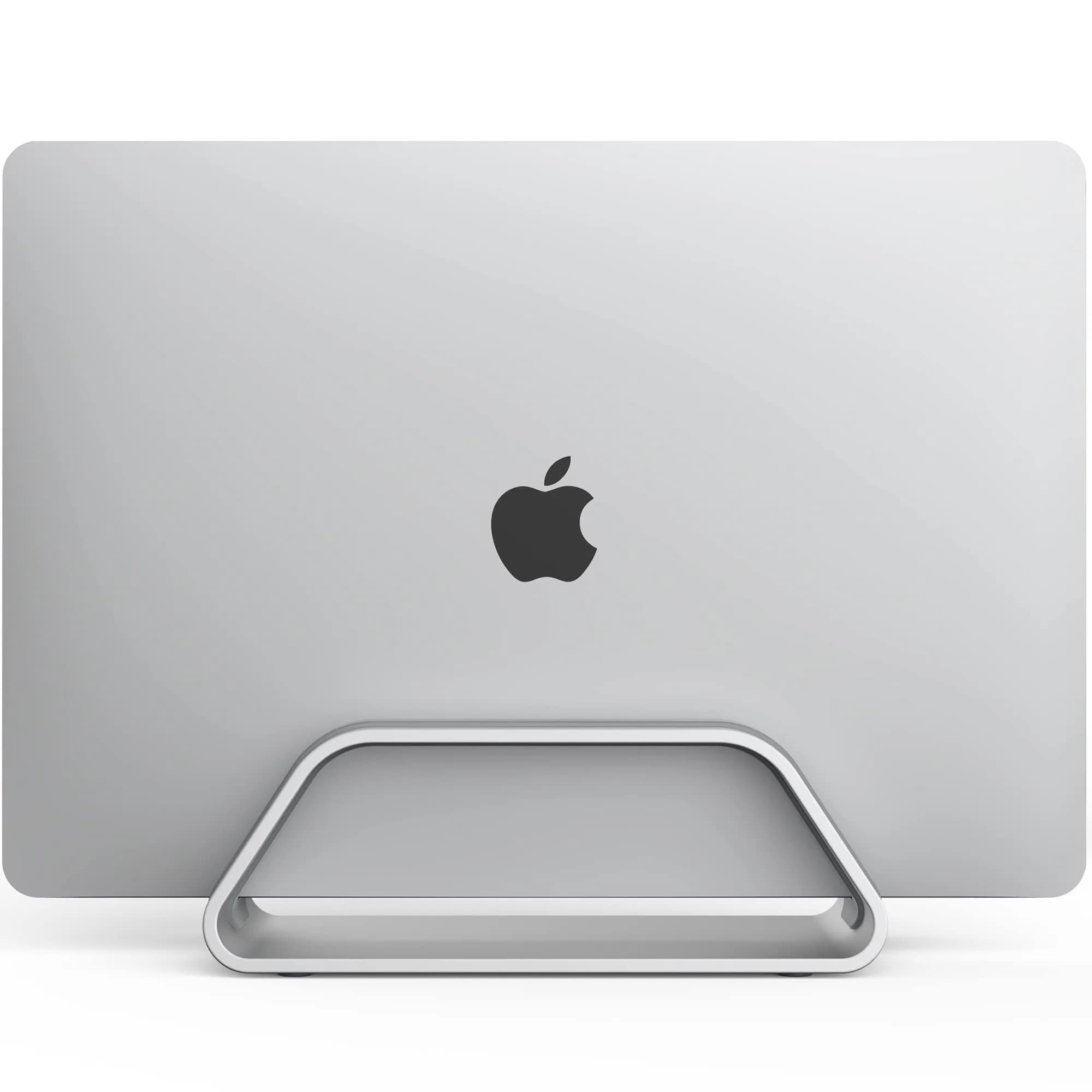 HumanCentric Vertical Laptop Stand for MacBook Pro & Air, Aluminium, Silver | Fits 2016-2025 Models - main product image