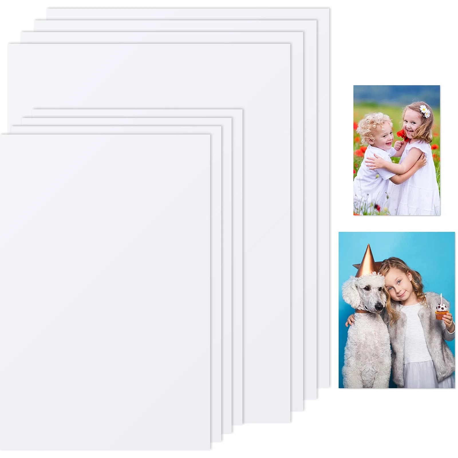 Hotop Sublimation Aluminum Photo Signs Blanks 8x10 in (25x20 cm) | DIY Metal Prints for Home & Office