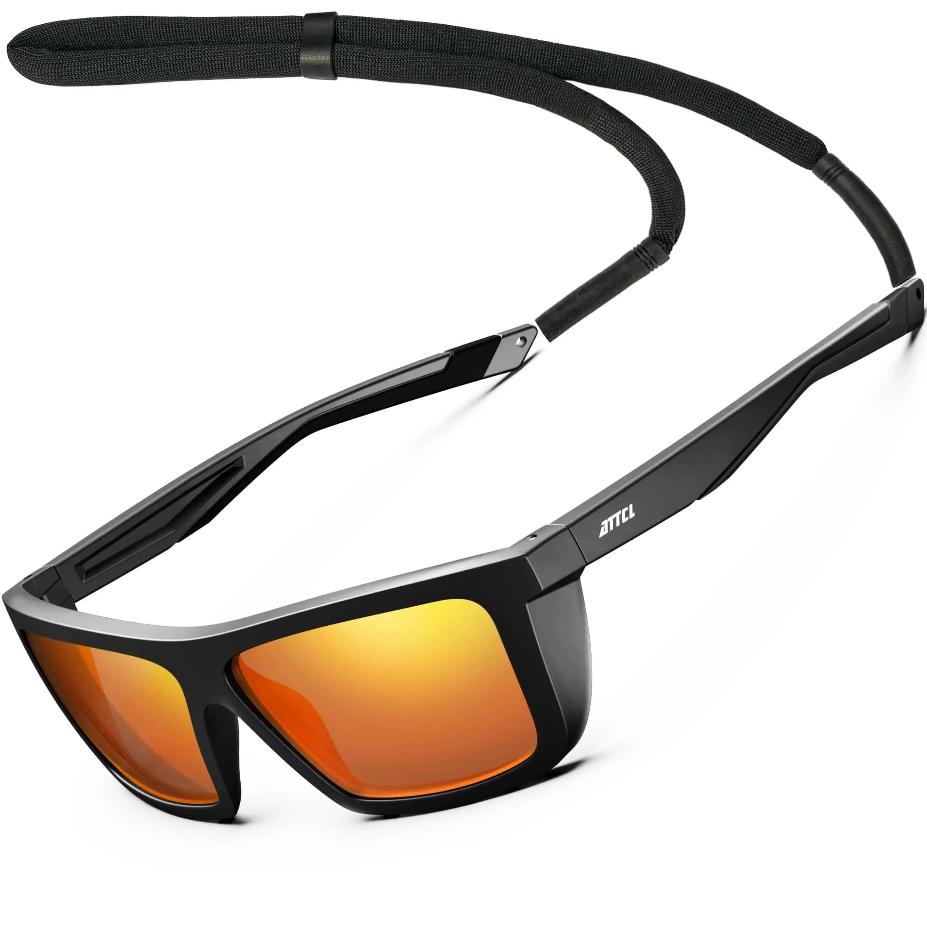 ATTCL Polarized Fishing Sunglasses Men Anti Glare TR90 Wrap Around UV400 | Lightweight, Impact-Resistant
