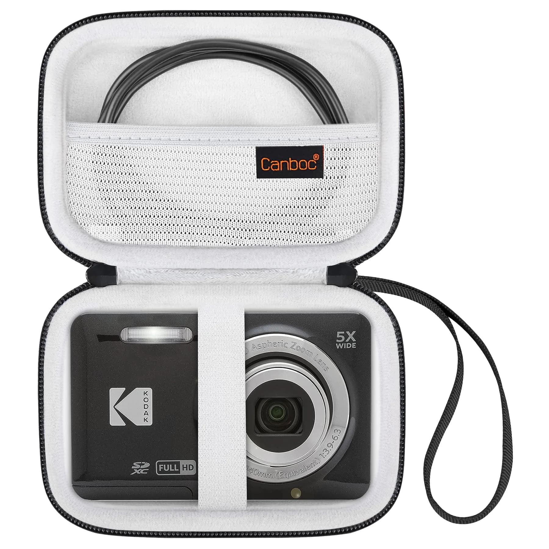 Canboc Camera Case for KODAK PIXPRO FZ55/ FZ45/ FZ53 16MP Digital Camera | Durable PU & EVA, Water-Resistant, Portable