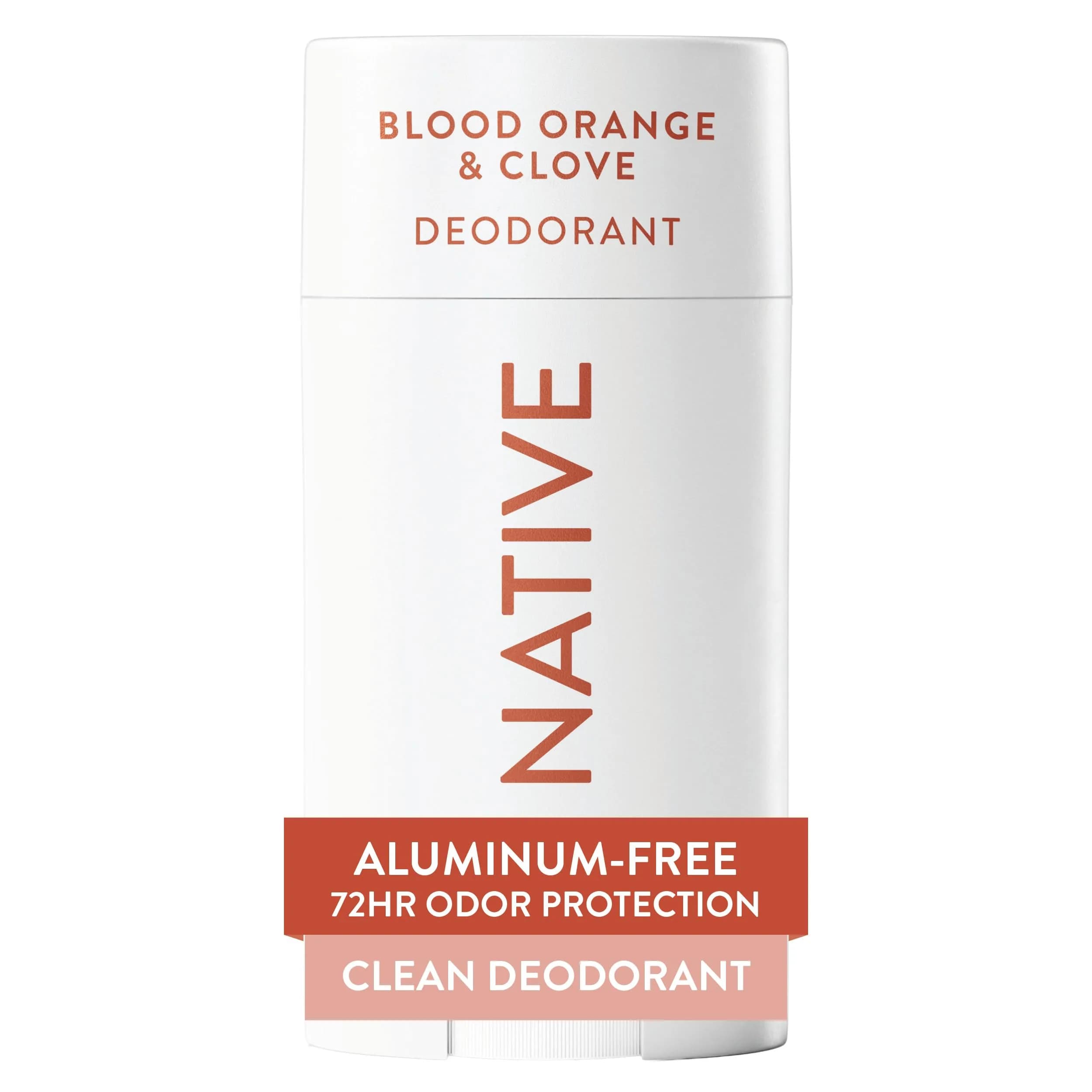 Native Aluminum-Free Deodorant, Blood Orange & Clove 75g (2.65 oz) | 72-Hour Odor Control with Shea Butter & Coconut Oil - main product image