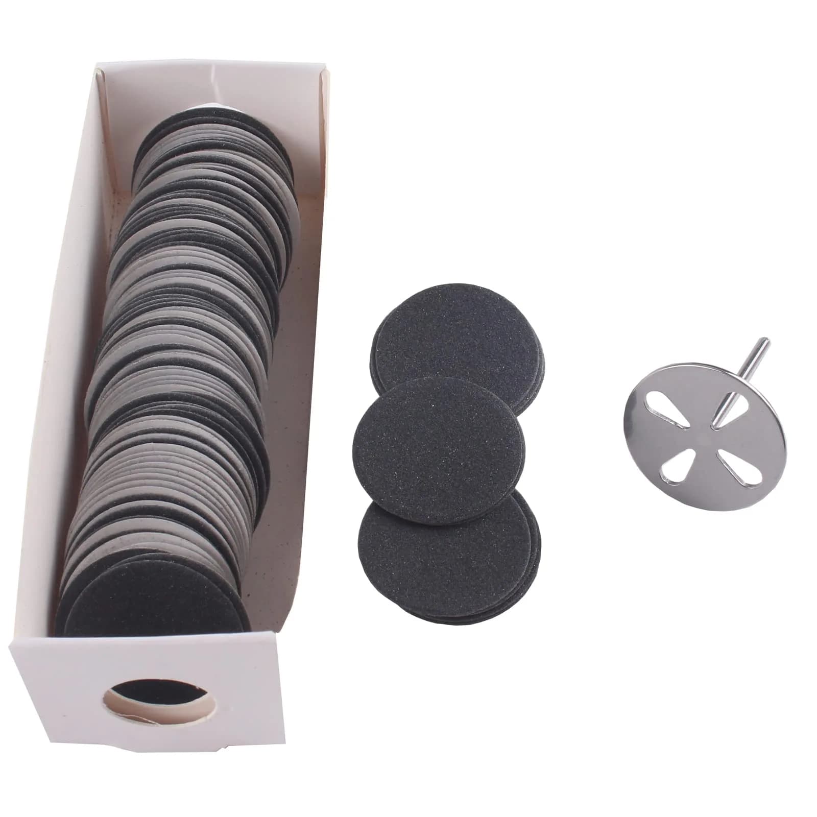 MZCMSL Nail Drill Bits & Sanding Discs 100pcs #240 Grit for Pedicure & Callus Removal - main product image