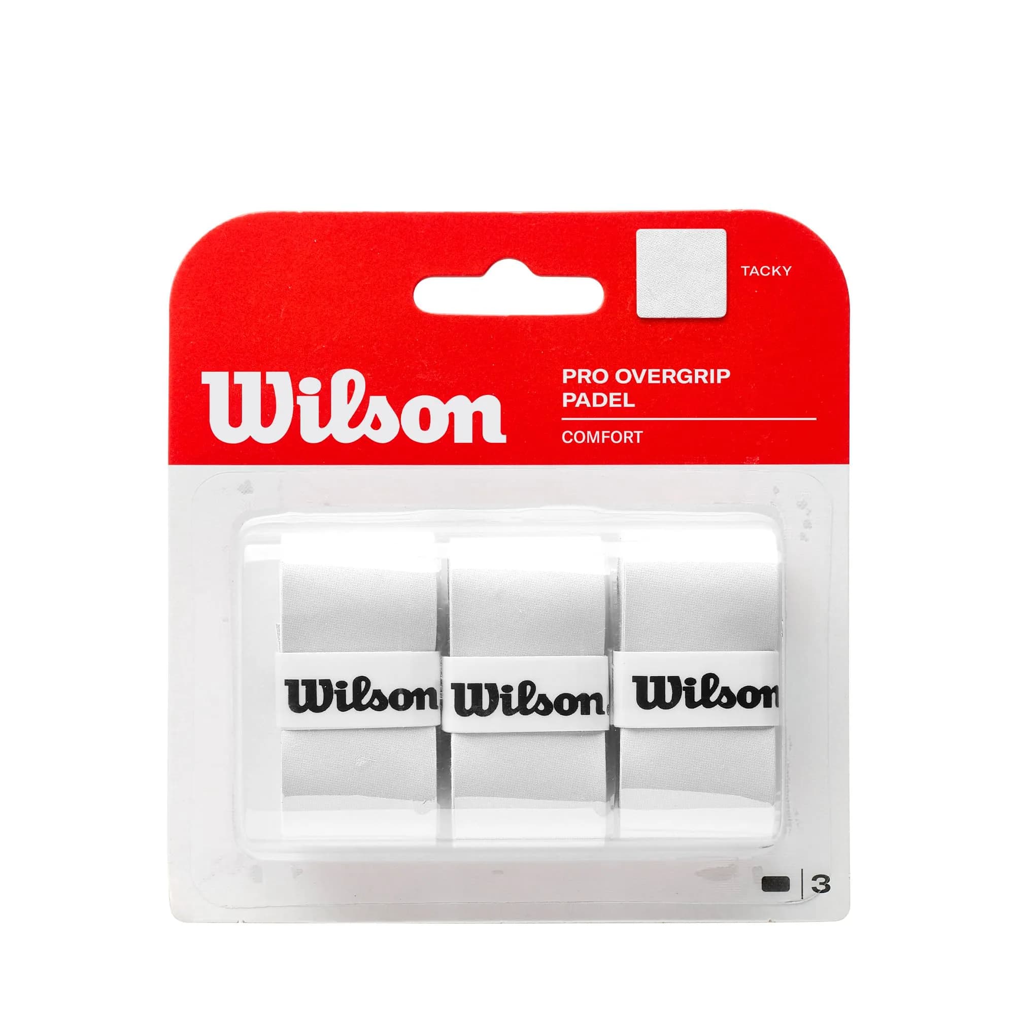 WILSON Pro Padel Overgrip 3 Pack | Thin, Stretch Felt for Extended Feel