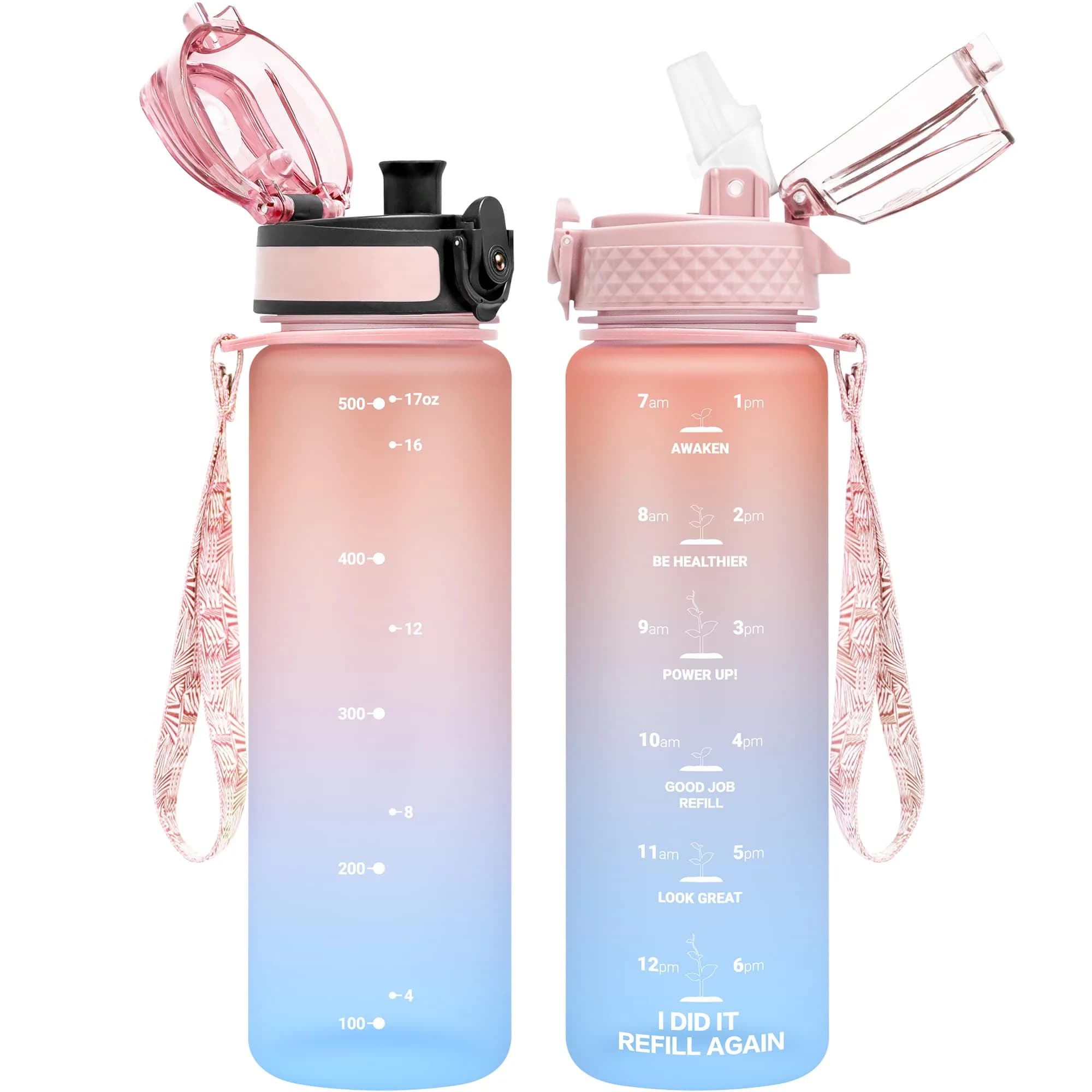 OLDLEY Kids Water Bottle for School 17 oz | BPA-Free Leak-proof Durable Tritan Plastic