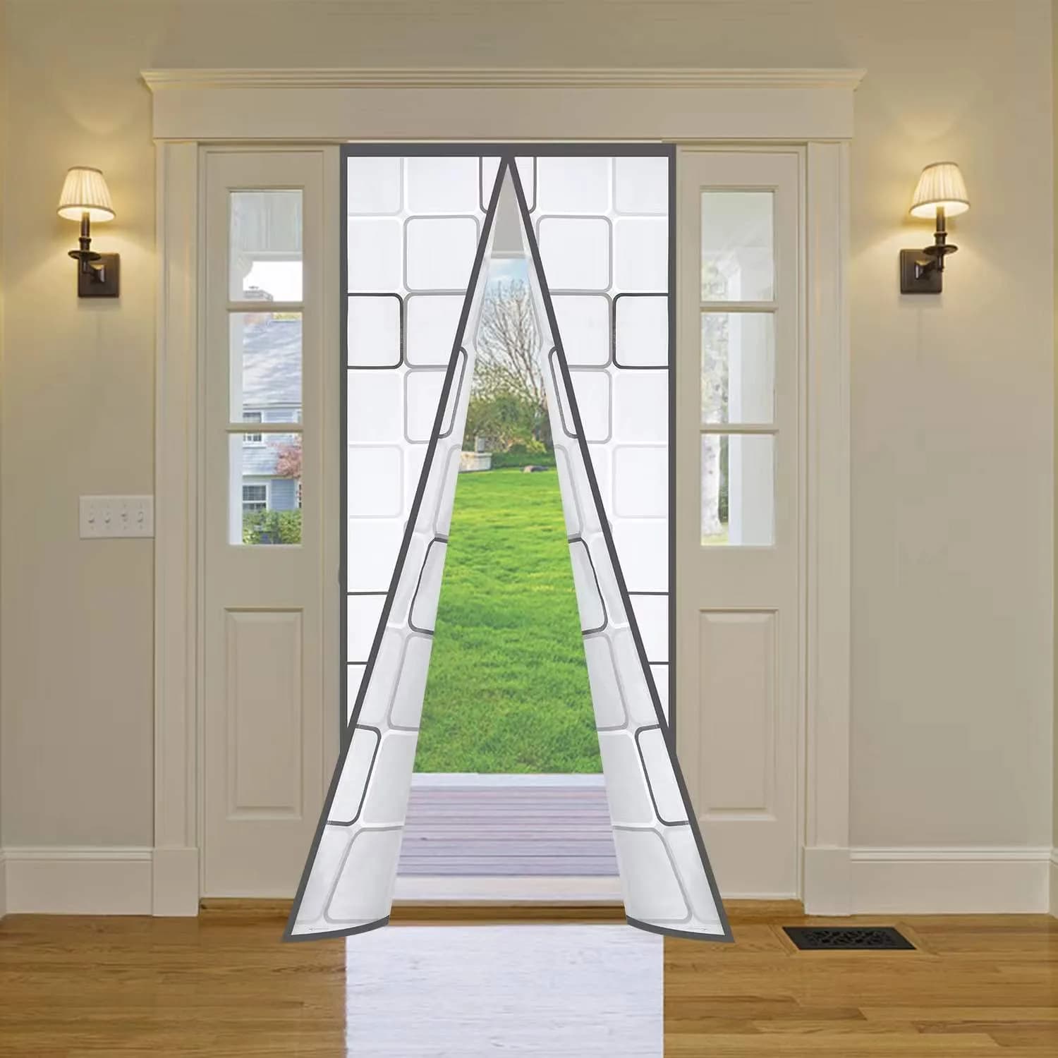 Alyseldy Magnetic Thermal Door Curtain 60" x 80" | Energy Saving Insulated Screen Door for Patio & AC Rooms