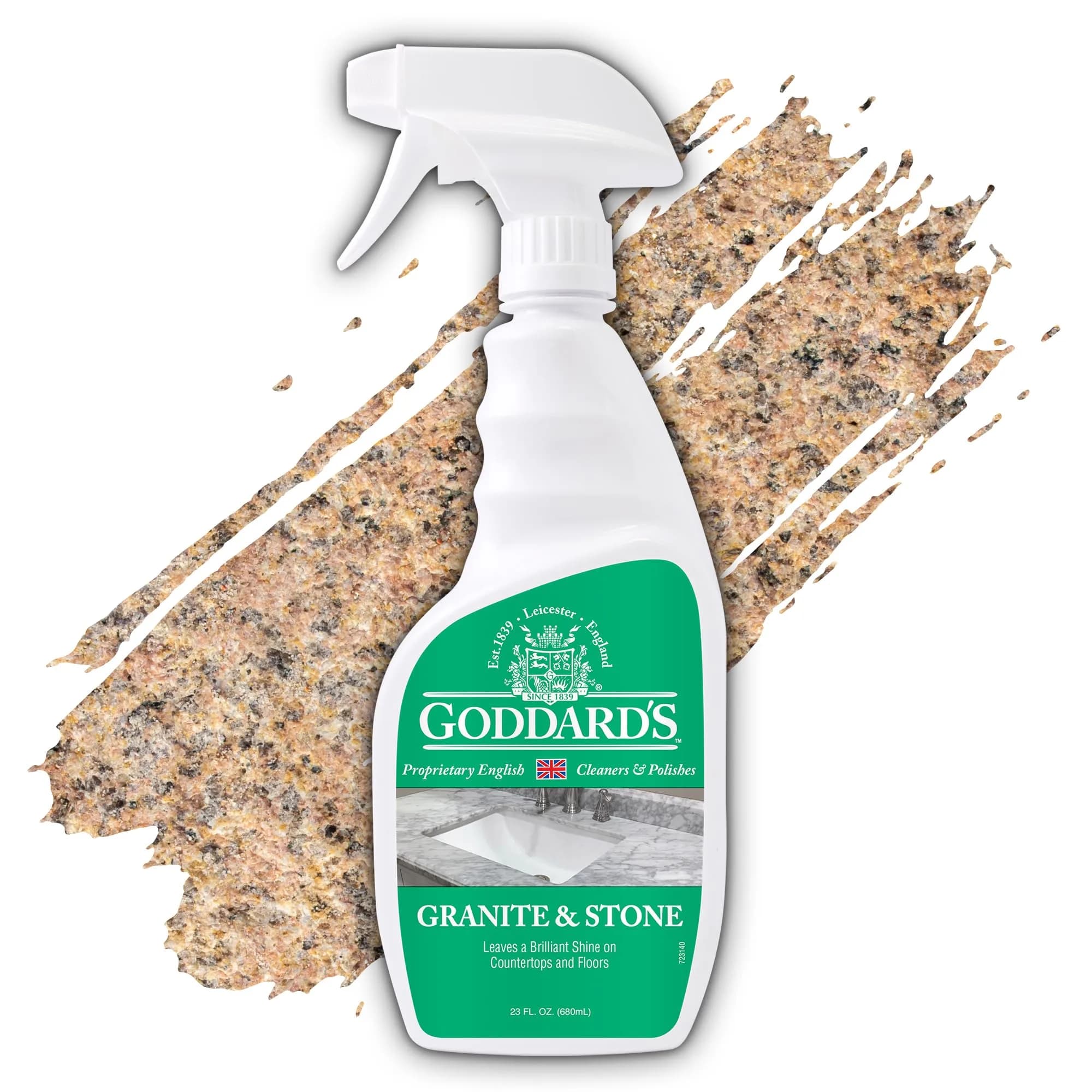 Goddard's Granite & Marble Countertop Spray Polish 680ml (23 Fl Oz) | Streak-Free Shine & Stain Protection - main product image