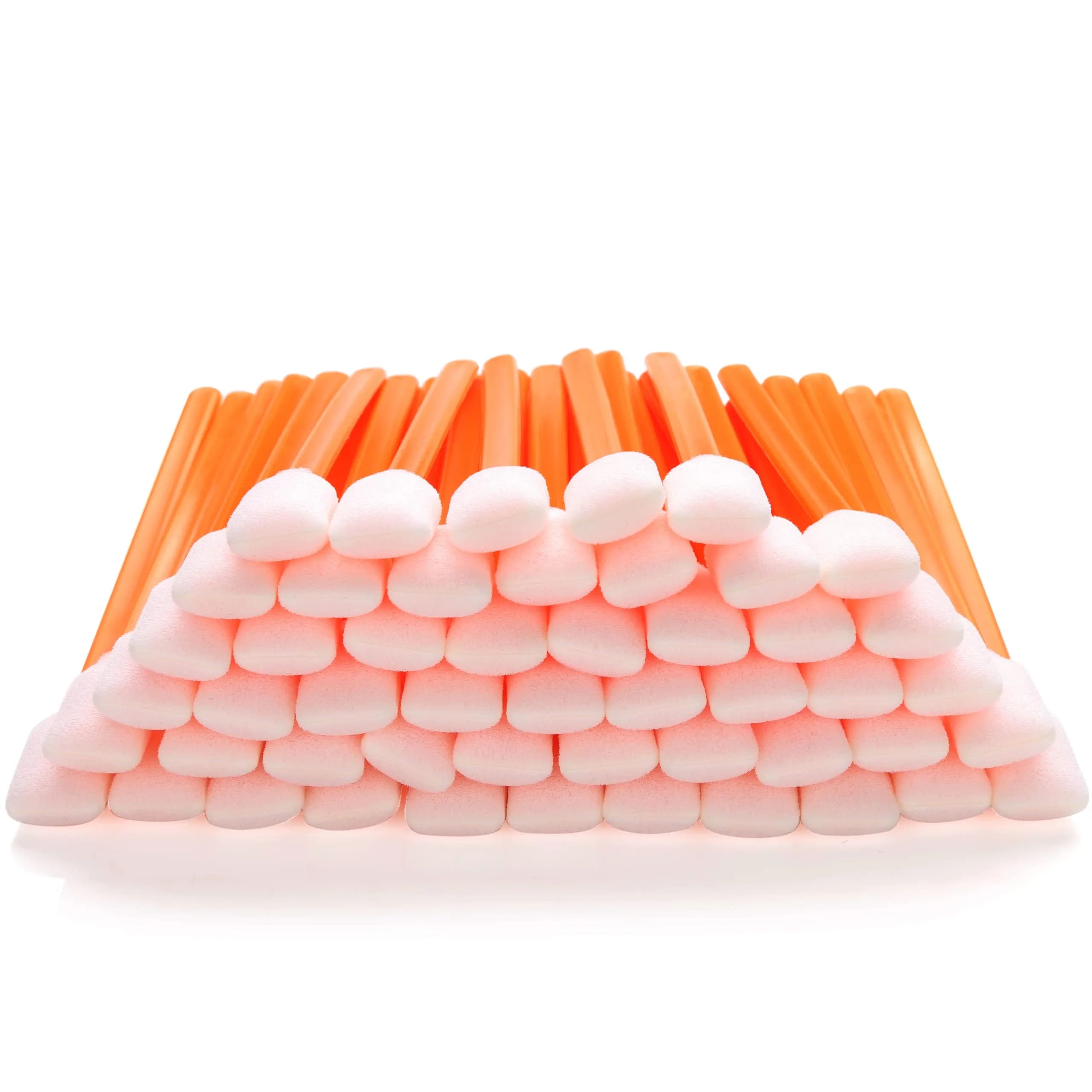 AAwipes Foam Sticks Cleaning Swabs 50 pcs (13.5 cm / 5.25") Large Rectangular Orange Foam Tips | Professional Cleanroom Swabs for Electronics and Printers - main product image