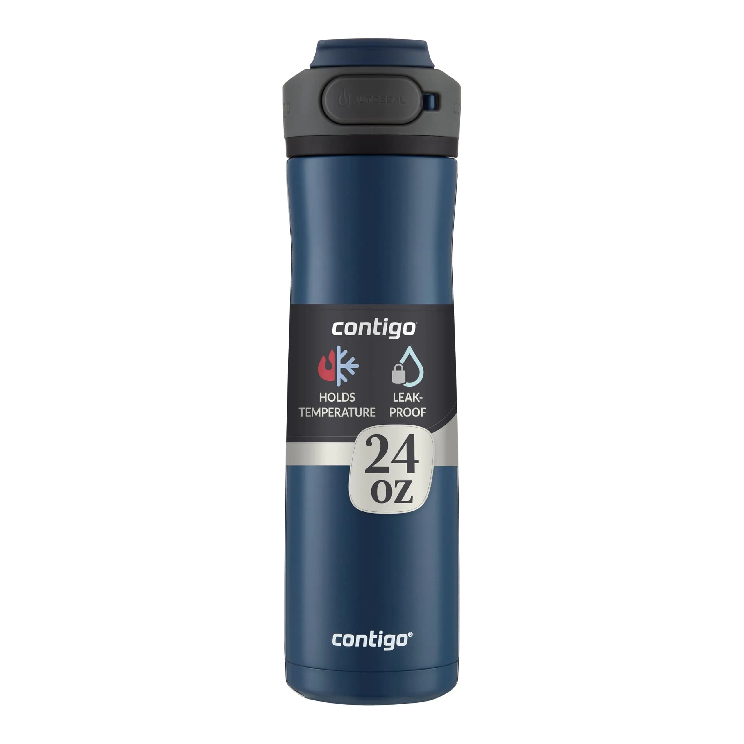 Contigo Cortland Chill 2.0 Stainless Steel Water Bottle, Blueberry, 710ml | Spill-proof, Keeps Drinks Cold 24H - main product image