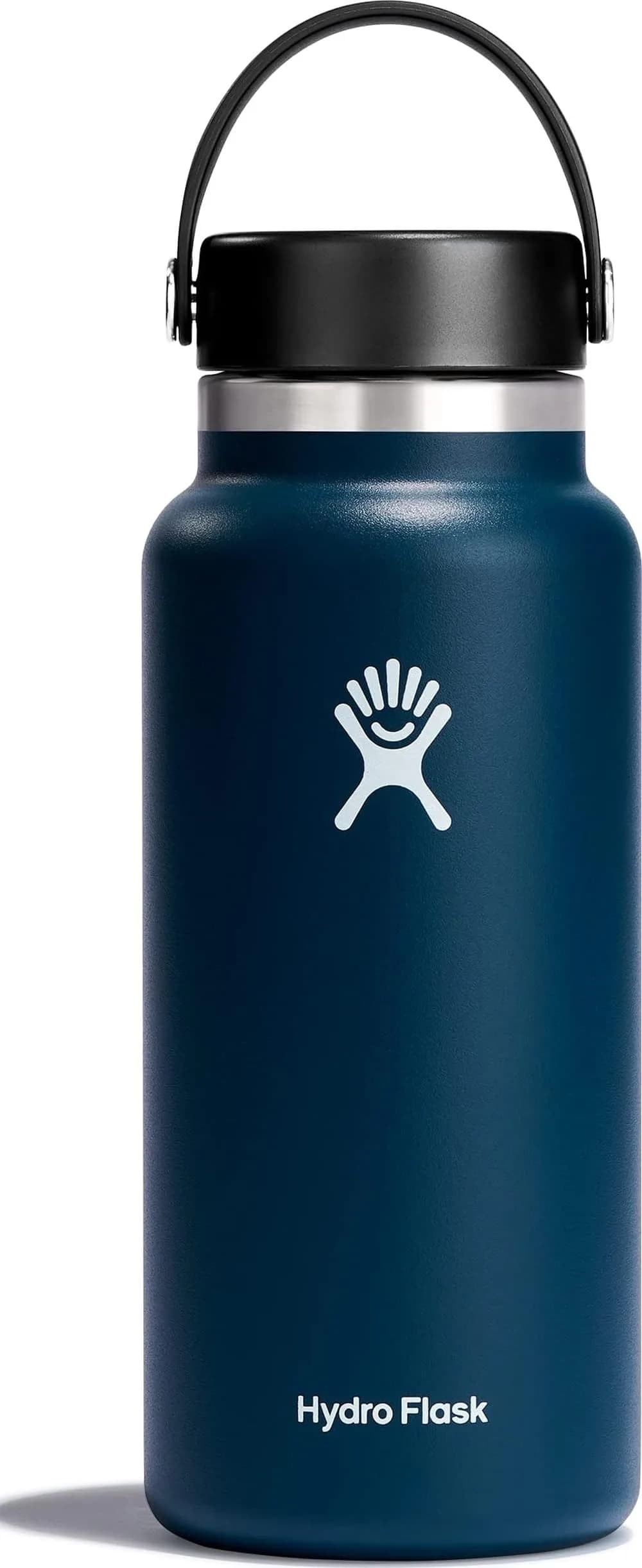 Hydro Flask Wide Mouth Water Bottle 32 Oz (946 ml) | Insulated Stainless Steel, Leakproof, Indigo Blue - main product image