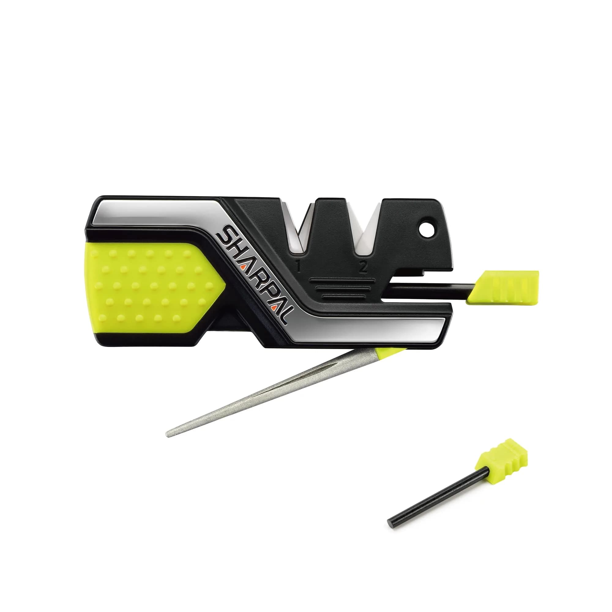 SHARPAL 101N-G Pocket Knife Sharpener with Ferro Rod & Whistle | 10.9 cm (4.3 in) Length - main product image